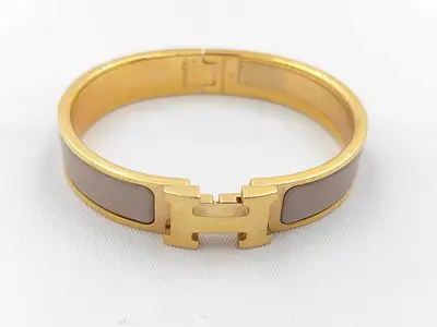 Grey GP Hardware Click H Bracelet/Bangle