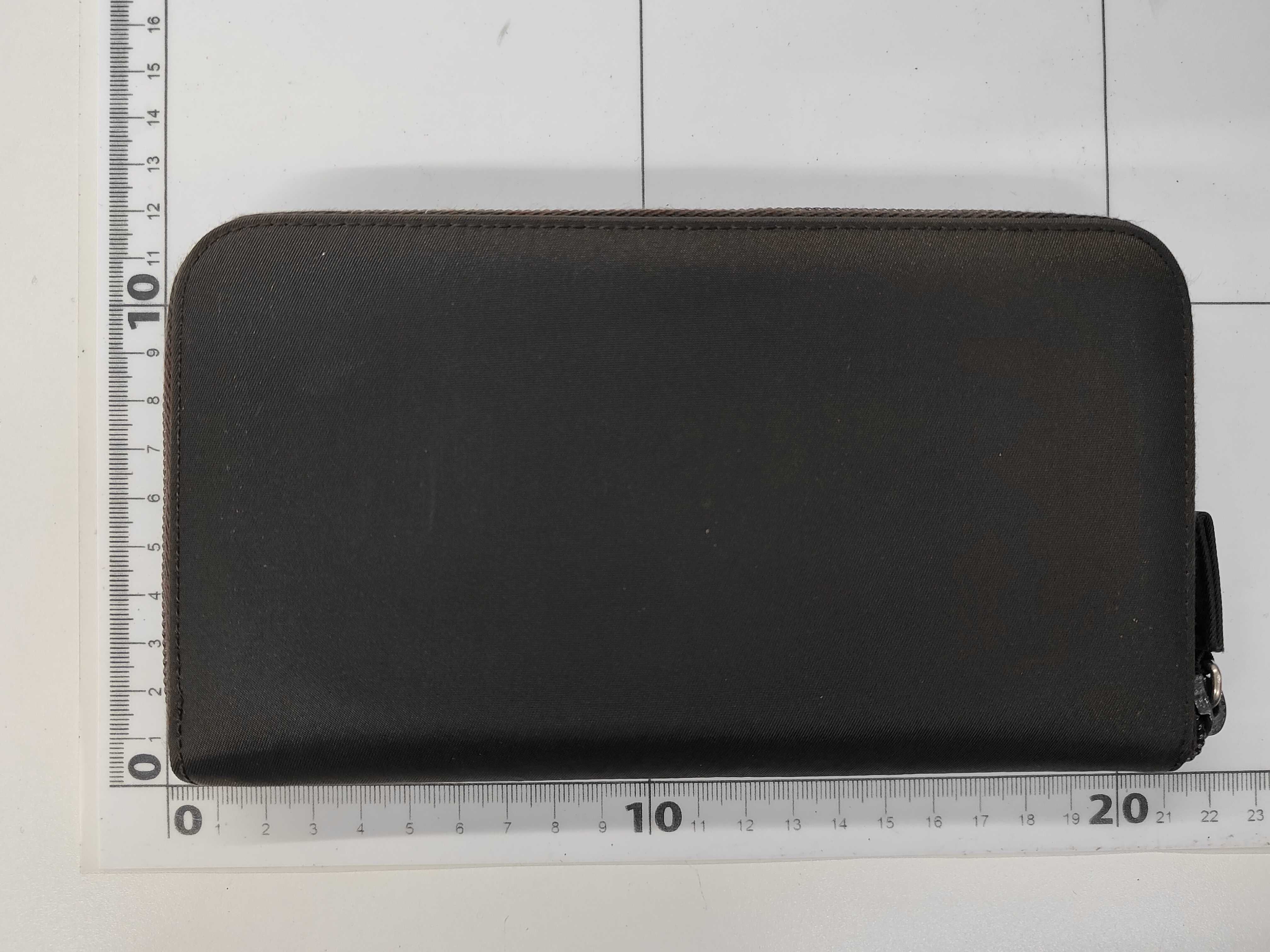 Nylon Long Wallet, Round Nylon, Brown, M506 — view 2