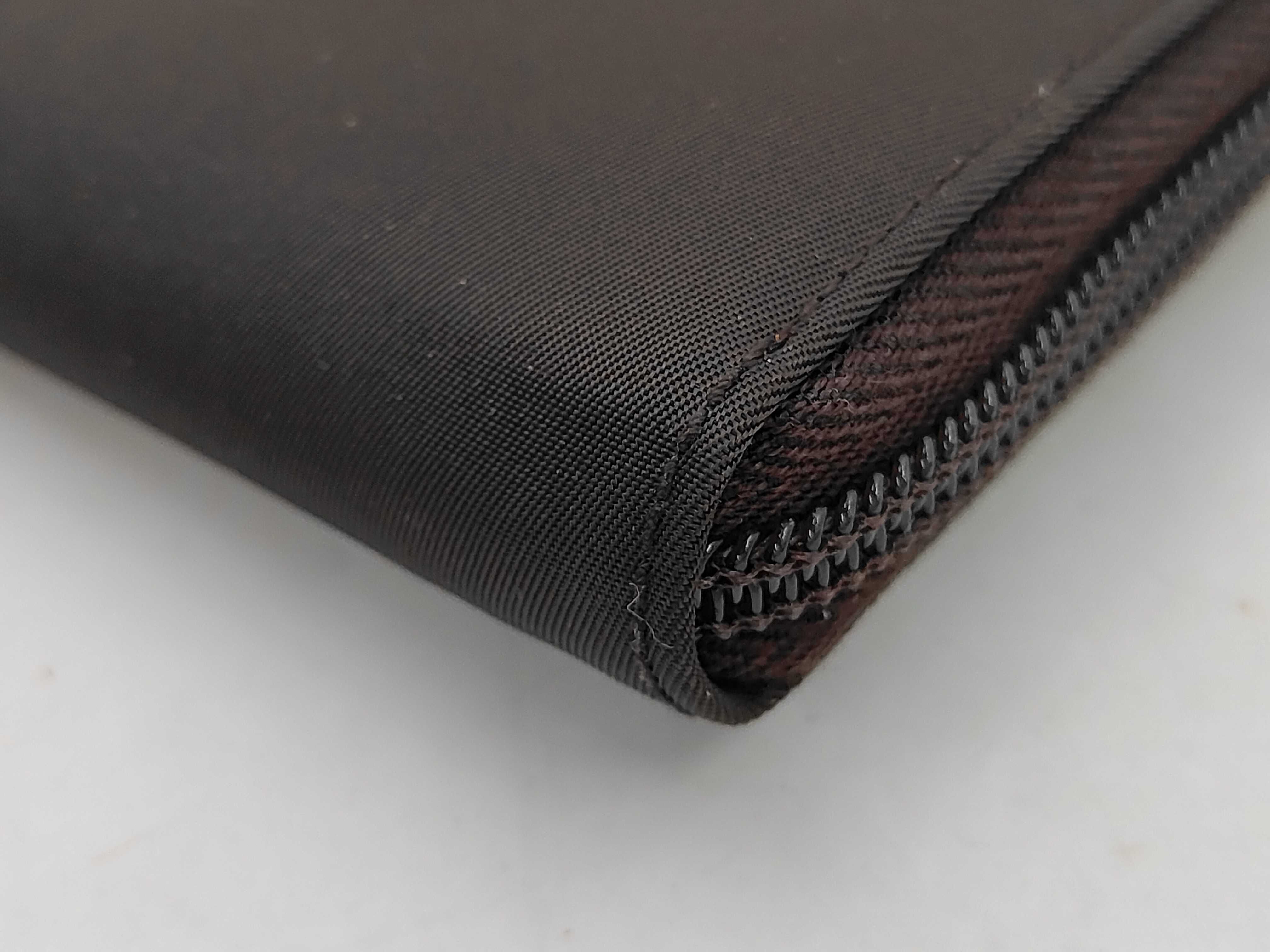 Nylon Long Wallet, Round Nylon, Brown, M506 — view 3