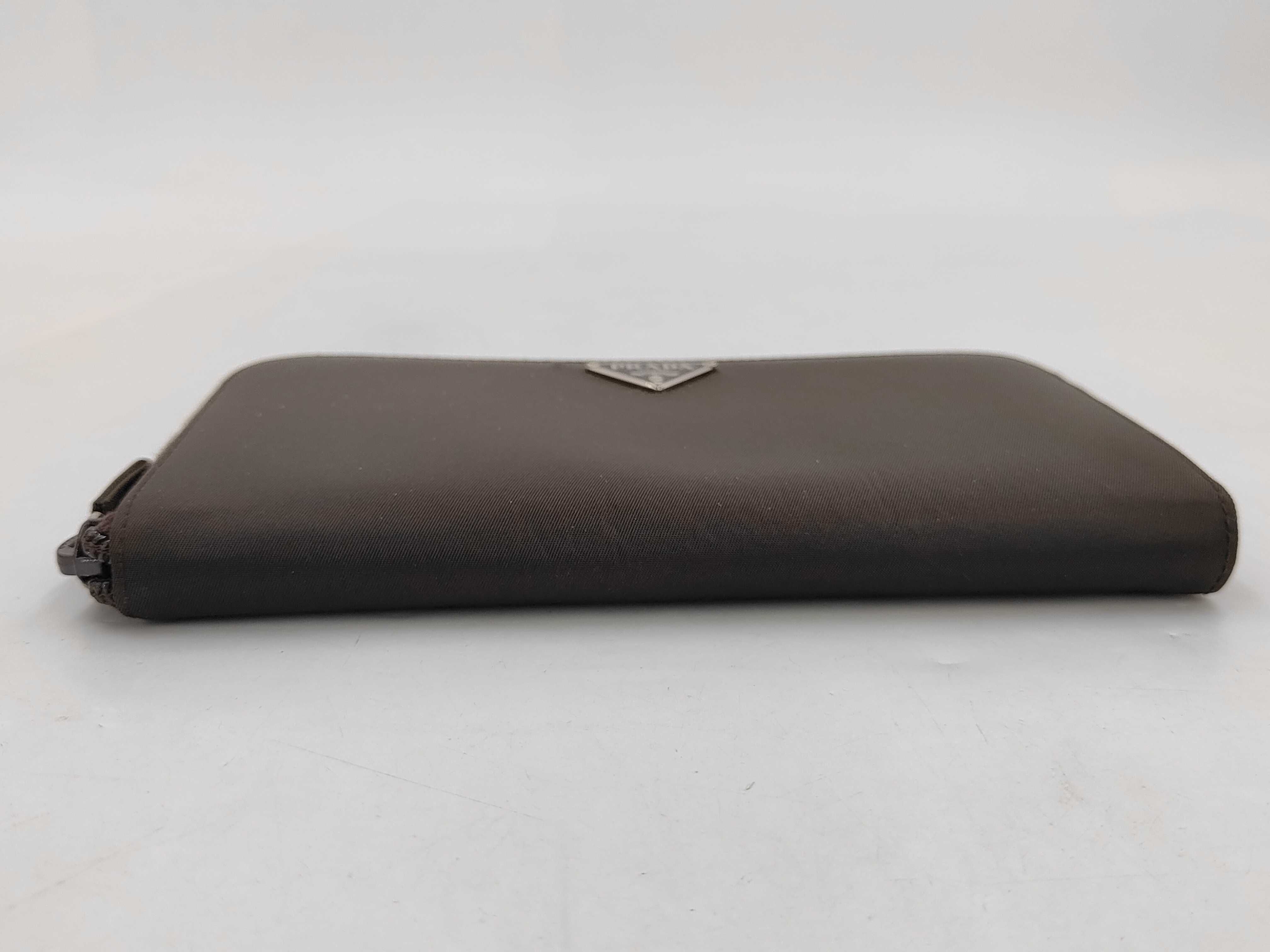 Nylon Long Wallet, Round Nylon, Brown, M506 — view 4