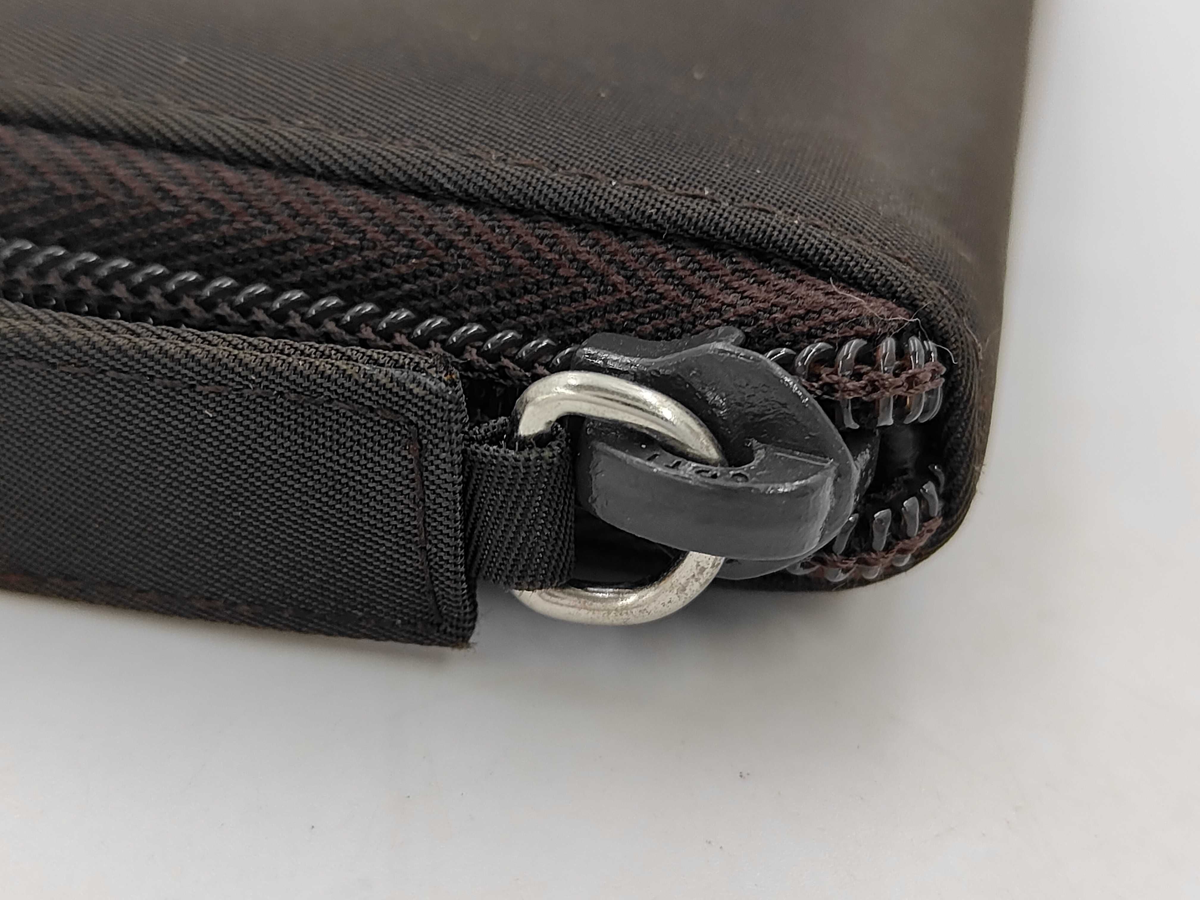 Nylon Long Wallet, Round Nylon, Brown, M506 — view 5