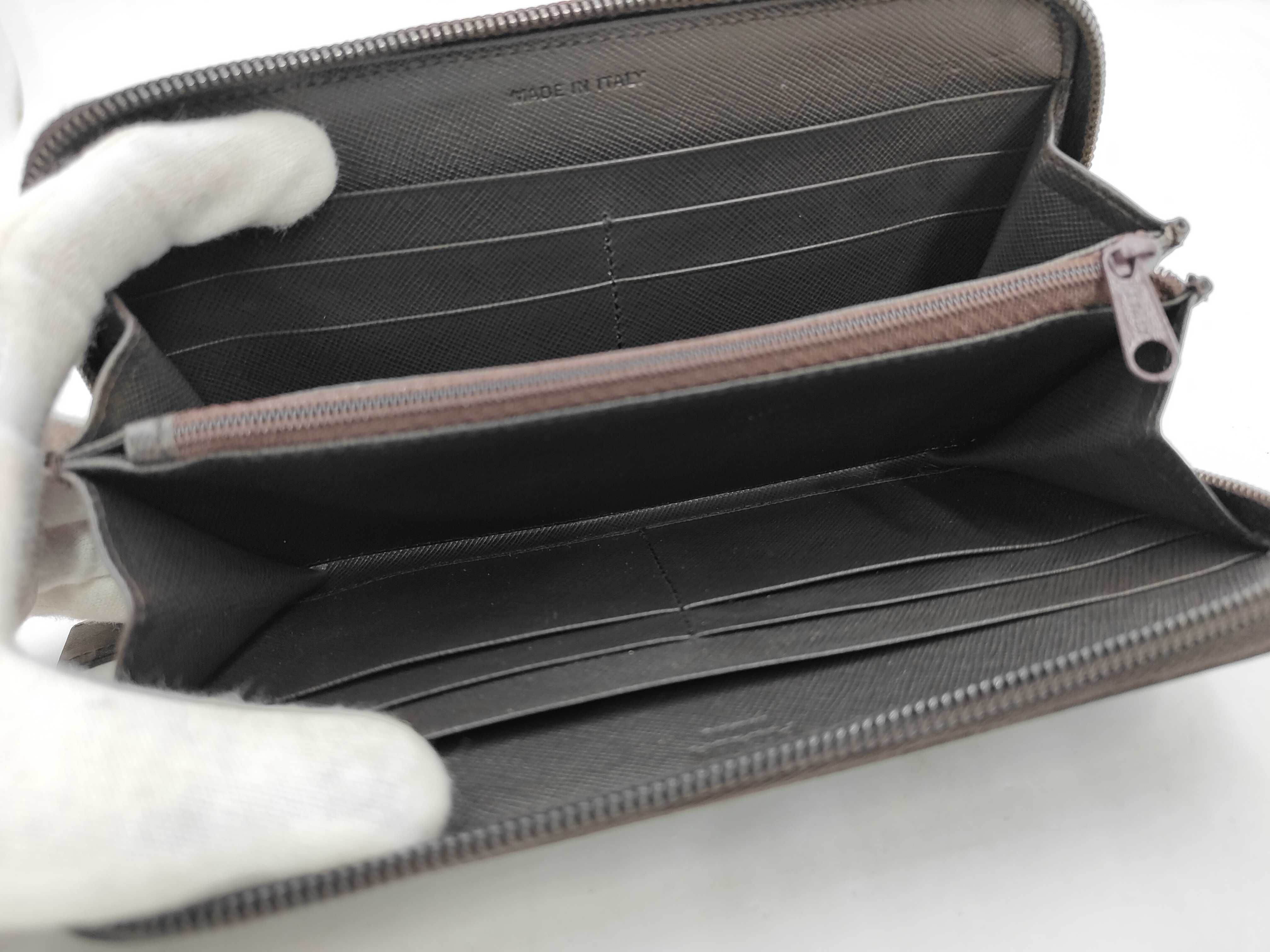 Nylon Long Wallet, Round Nylon, Brown, M506 — view 6