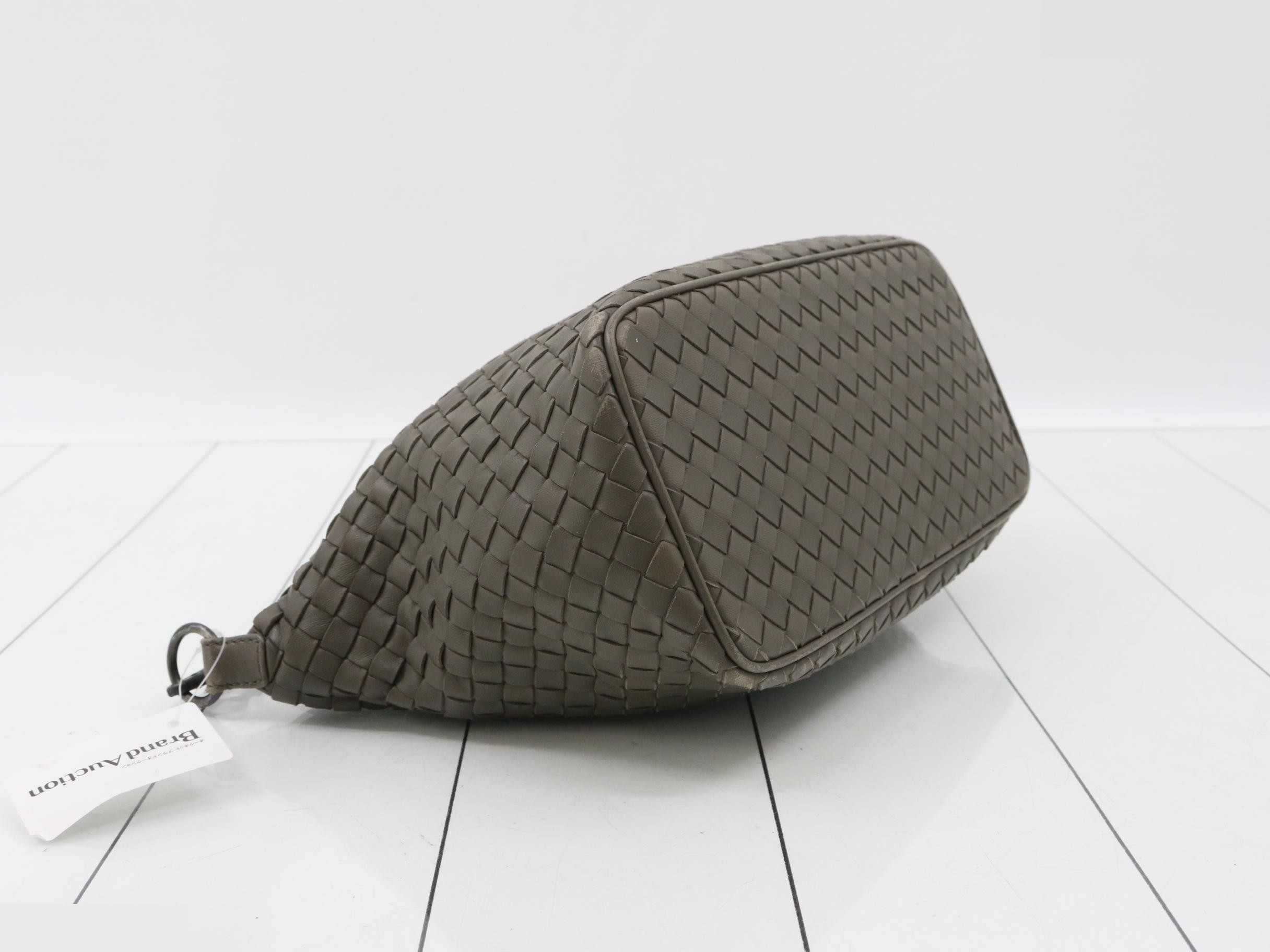 Intrecciato Leather One-Shoulder Bag — view 5