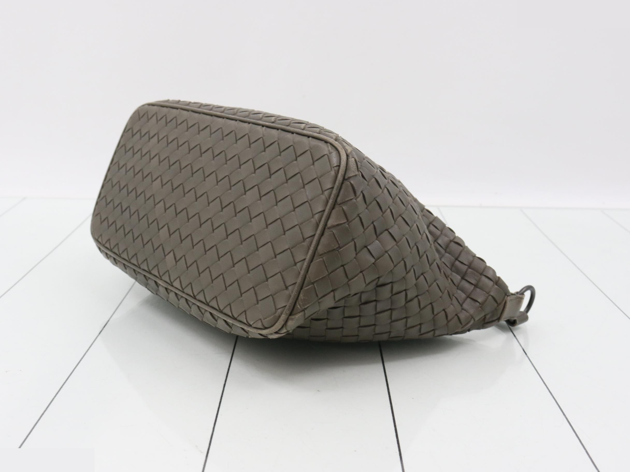 Intrecciato Leather One-Shoulder Bag — view 6