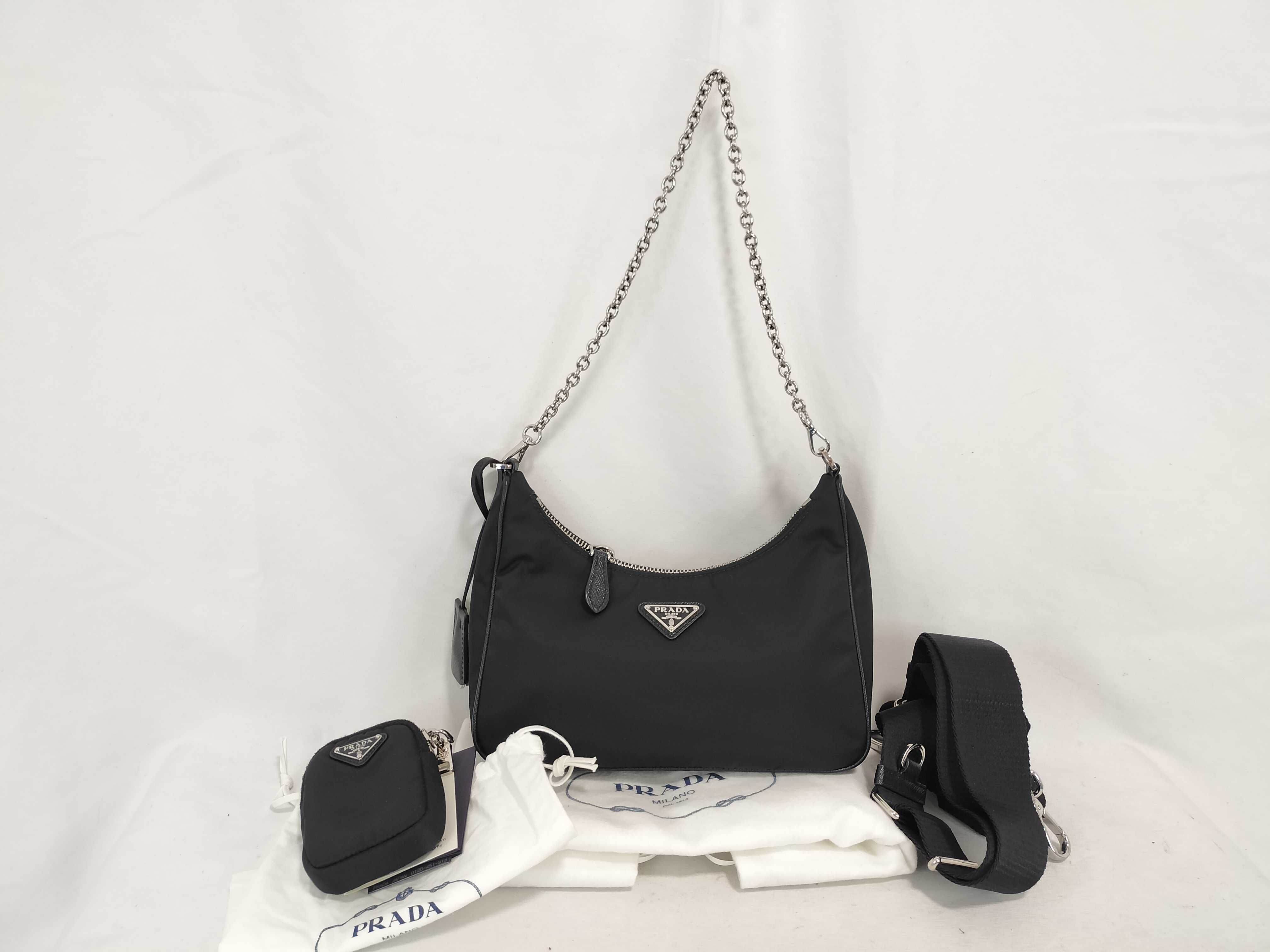 Nylon Prada Nylon Re-Edition 2WAY Chain Shoulder Bag Handbag 1BH204 Shoulder Bag