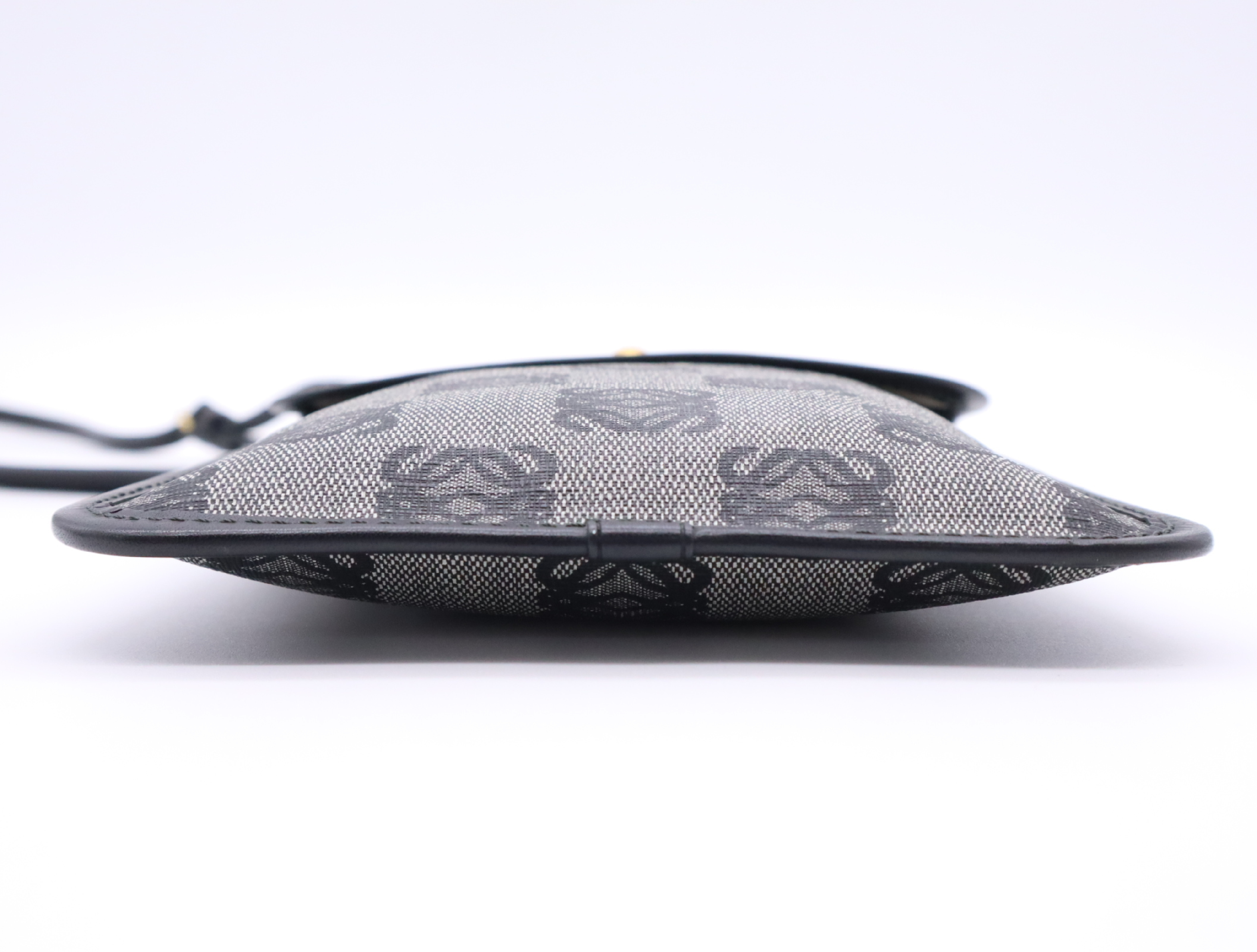 Anagram Shoulder Bag, Gray — view 4