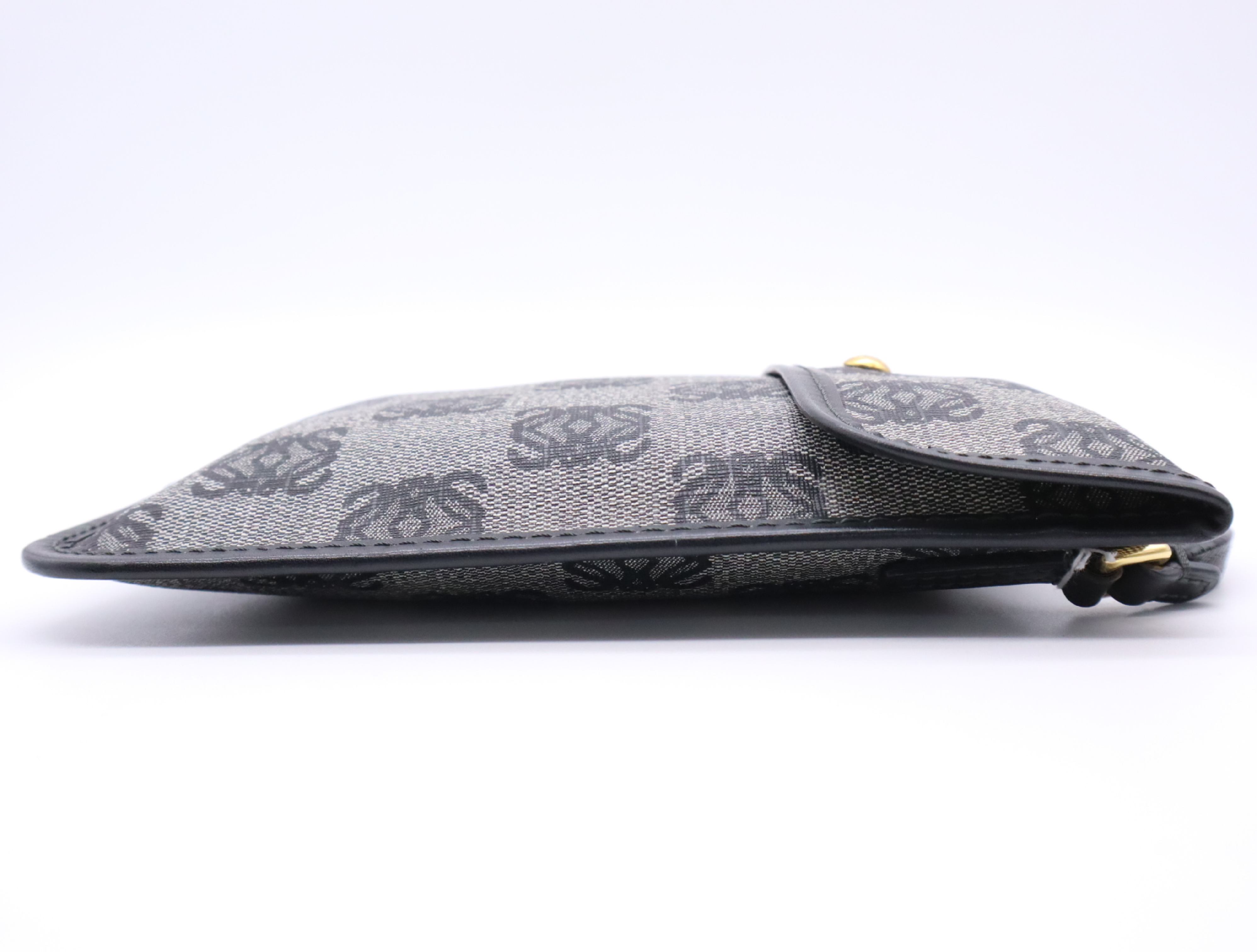 Anagram Shoulder Bag, Gray — view 5