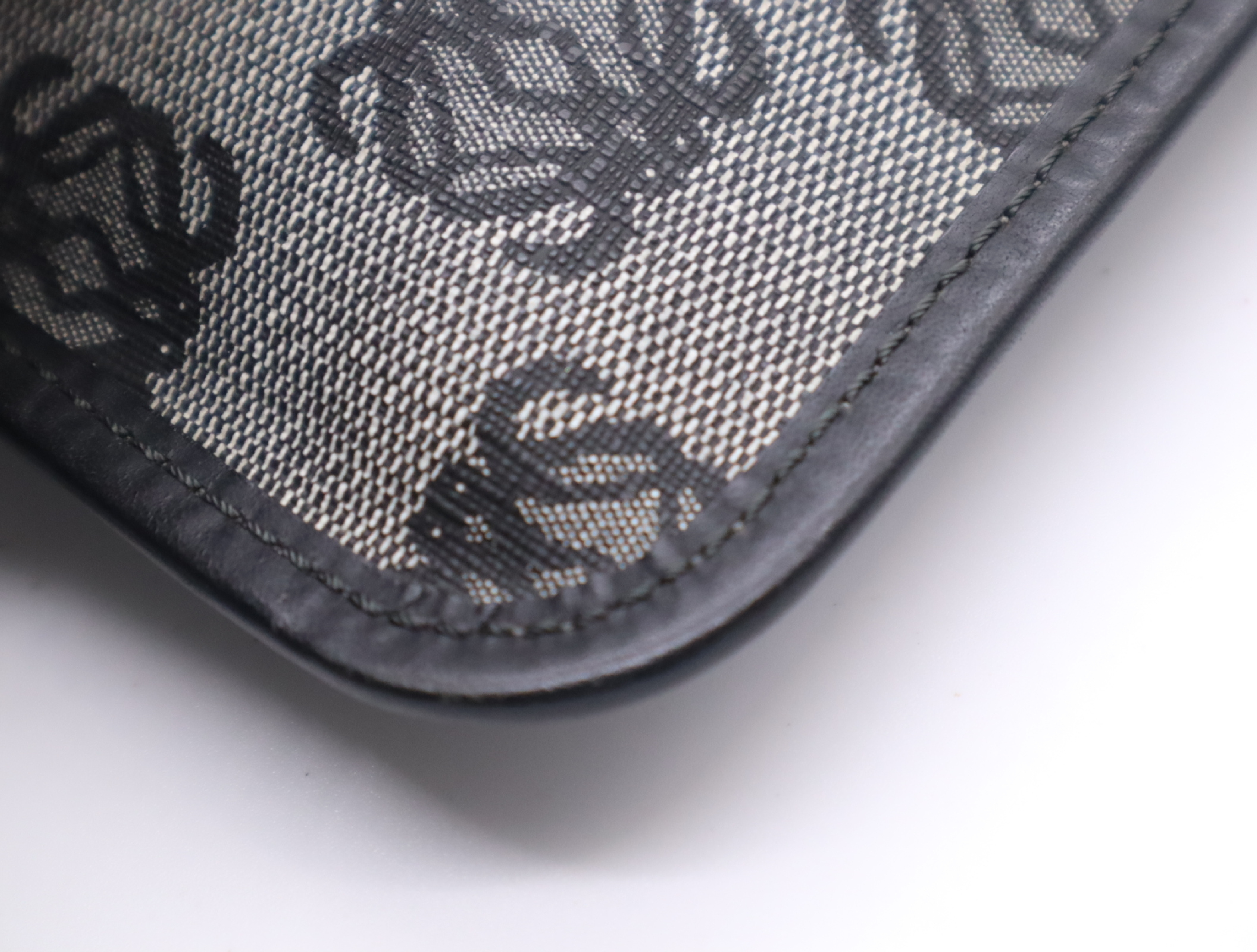 Anagram Shoulder Bag, Gray — view 7