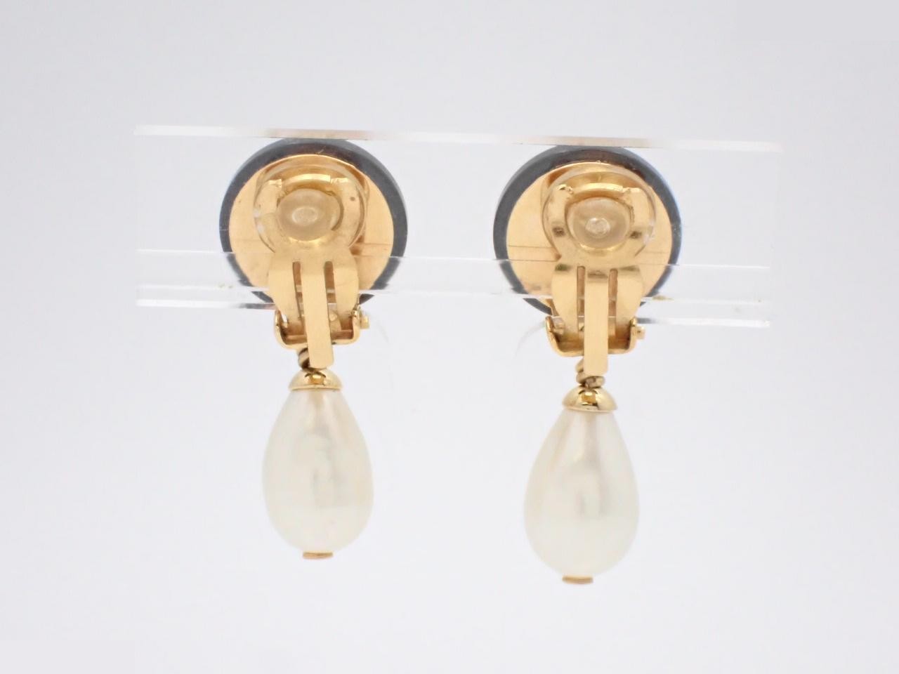 Coco Mark Gold Earrings — view 2