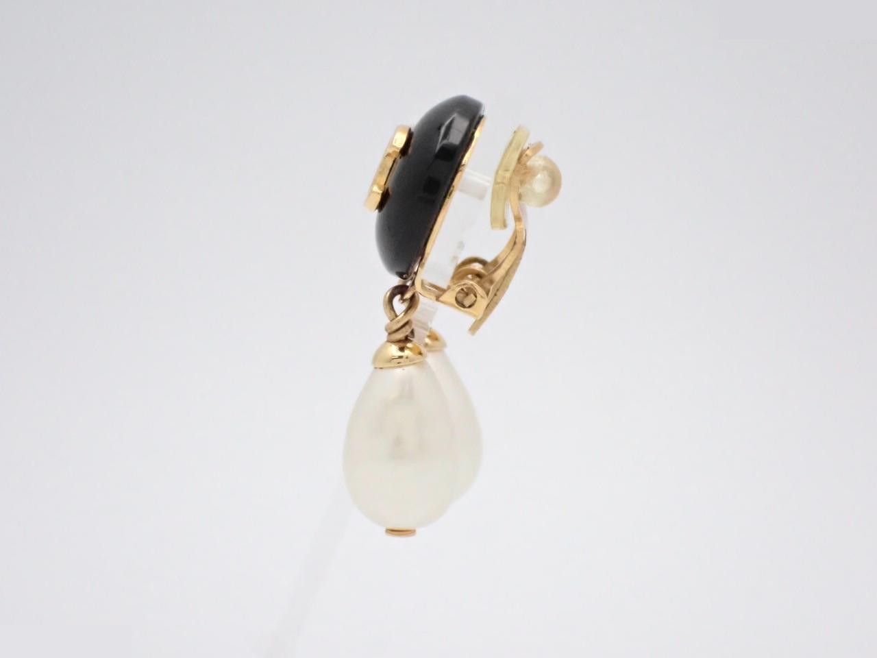 Coco Mark Gold Earrings — view 3