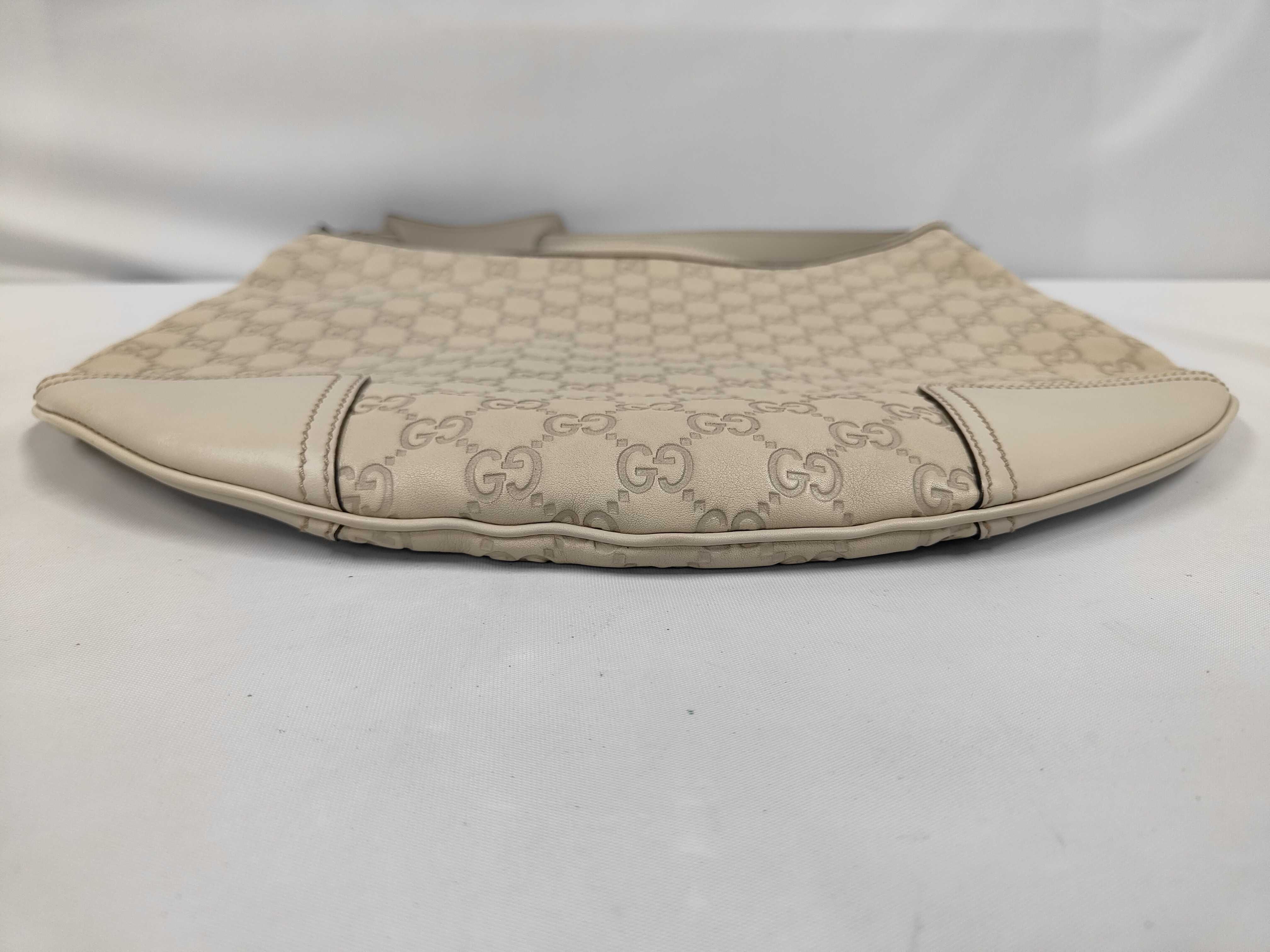Leather One-Shoulder Bag, Beige, 293596 (Shoulder Bag) — view 3