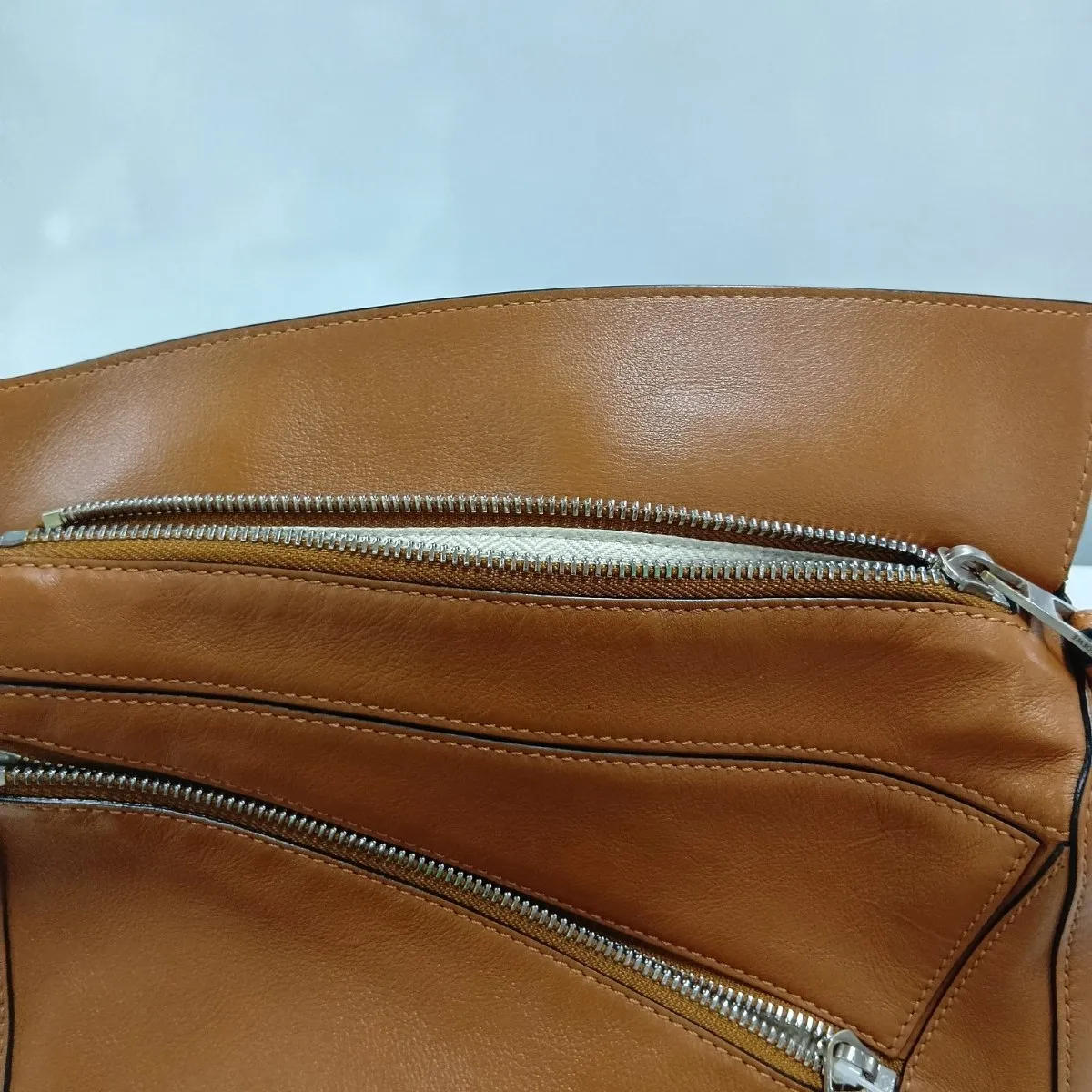 Puzzle Bum Bag Small Leather Body Bag Brown — view 12
