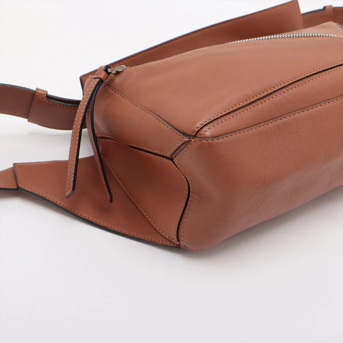 Puzzle Bum Bag Small Leather Body Bag Brown — view 4