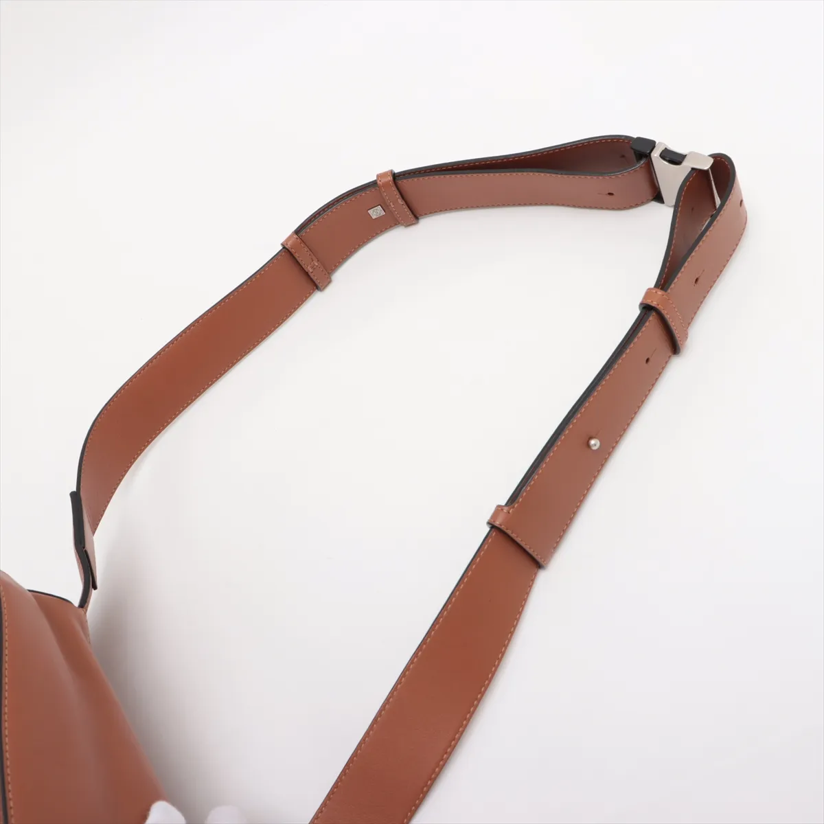 Puzzle Bum Bag Small Leather Body Bag Brown — view 5