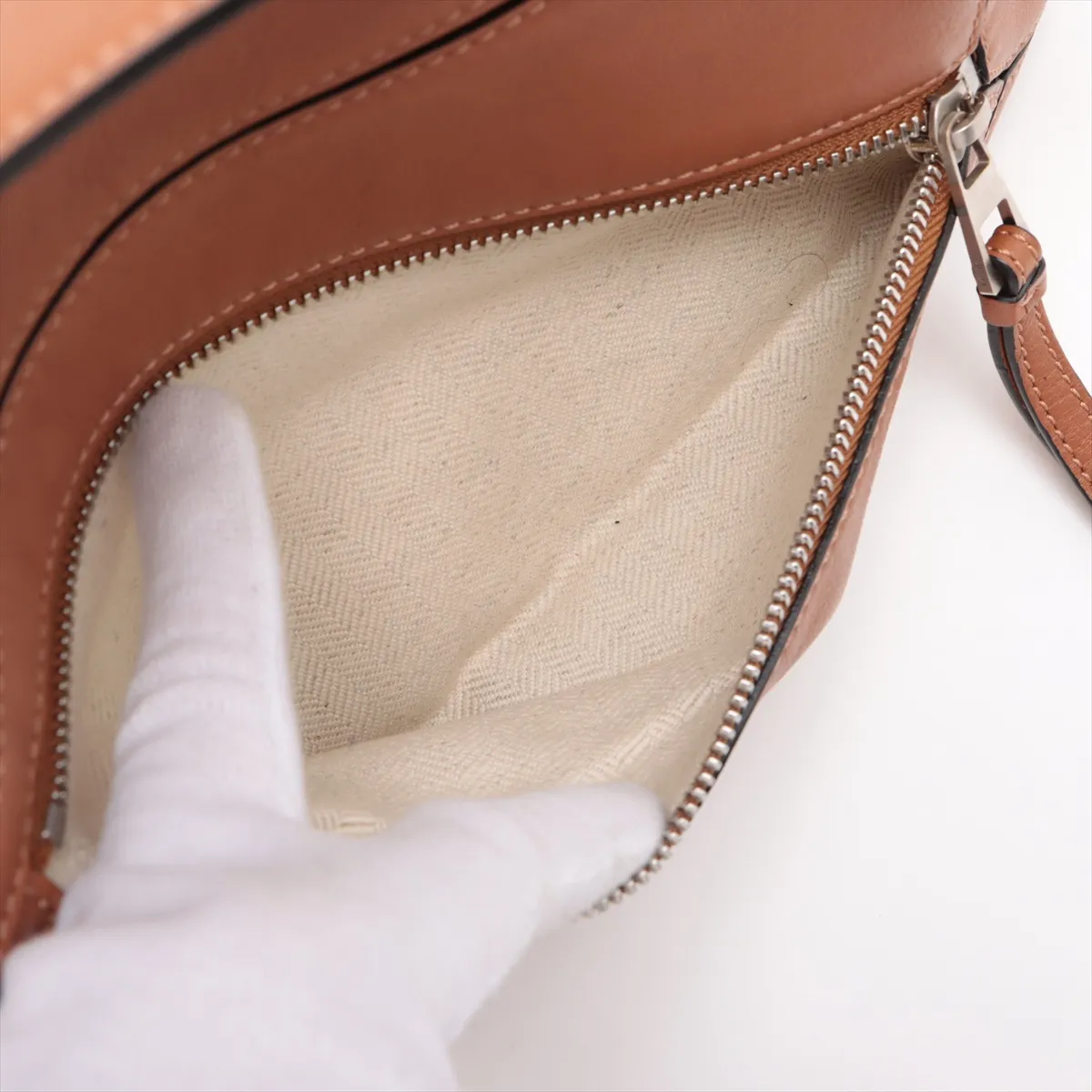 Puzzle Bum Bag Small Leather Body Bag Brown — view 8