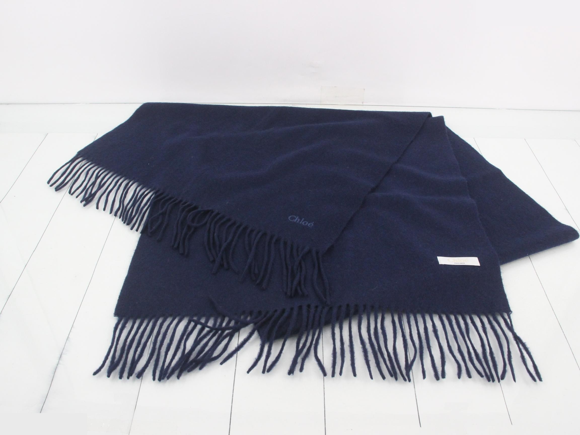 scarf, navy — view 2