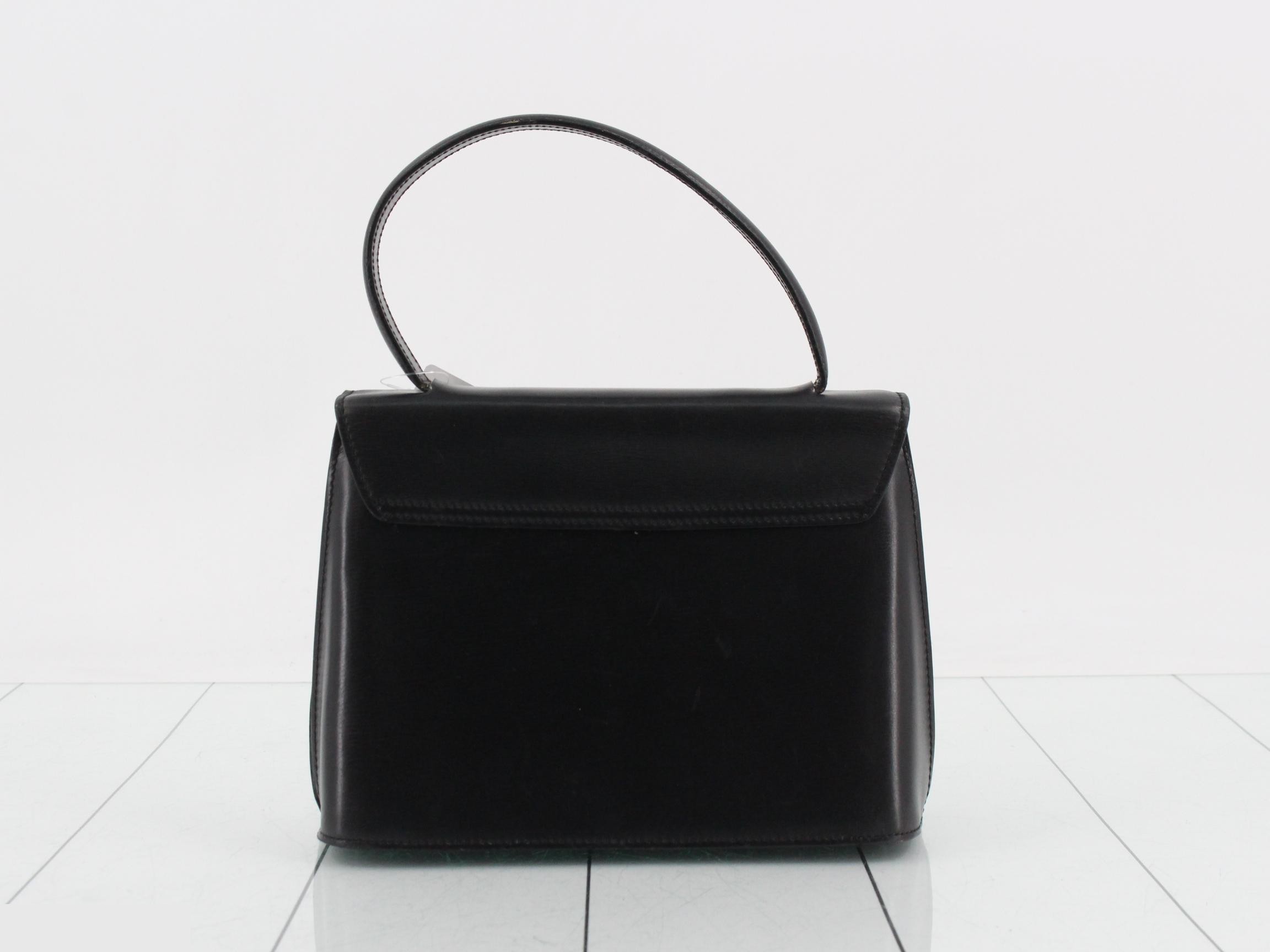 Handbag, leather, black — view 2