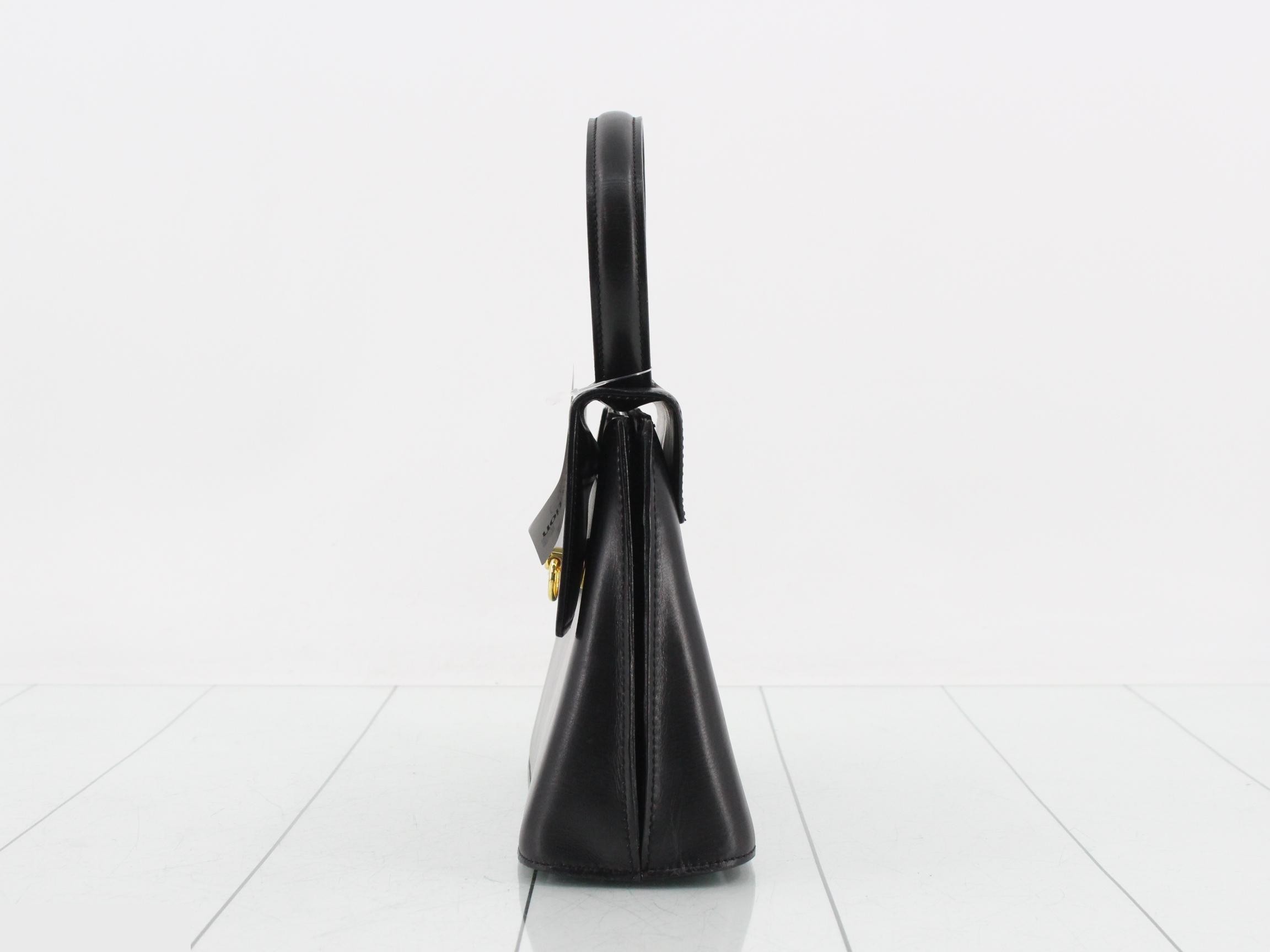Handbag, leather, black — view 3