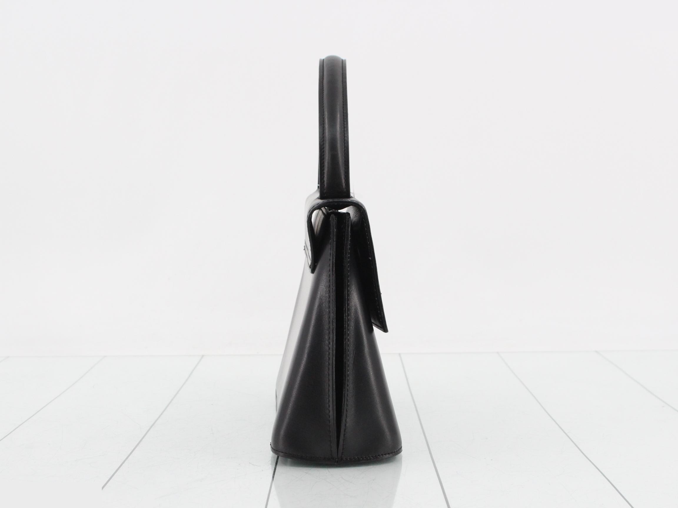 Handbag, leather, black — view 4