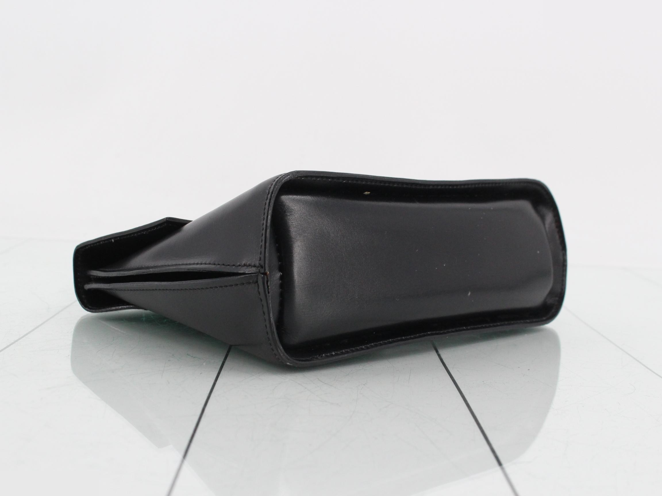 Handbag, leather, black — view 5