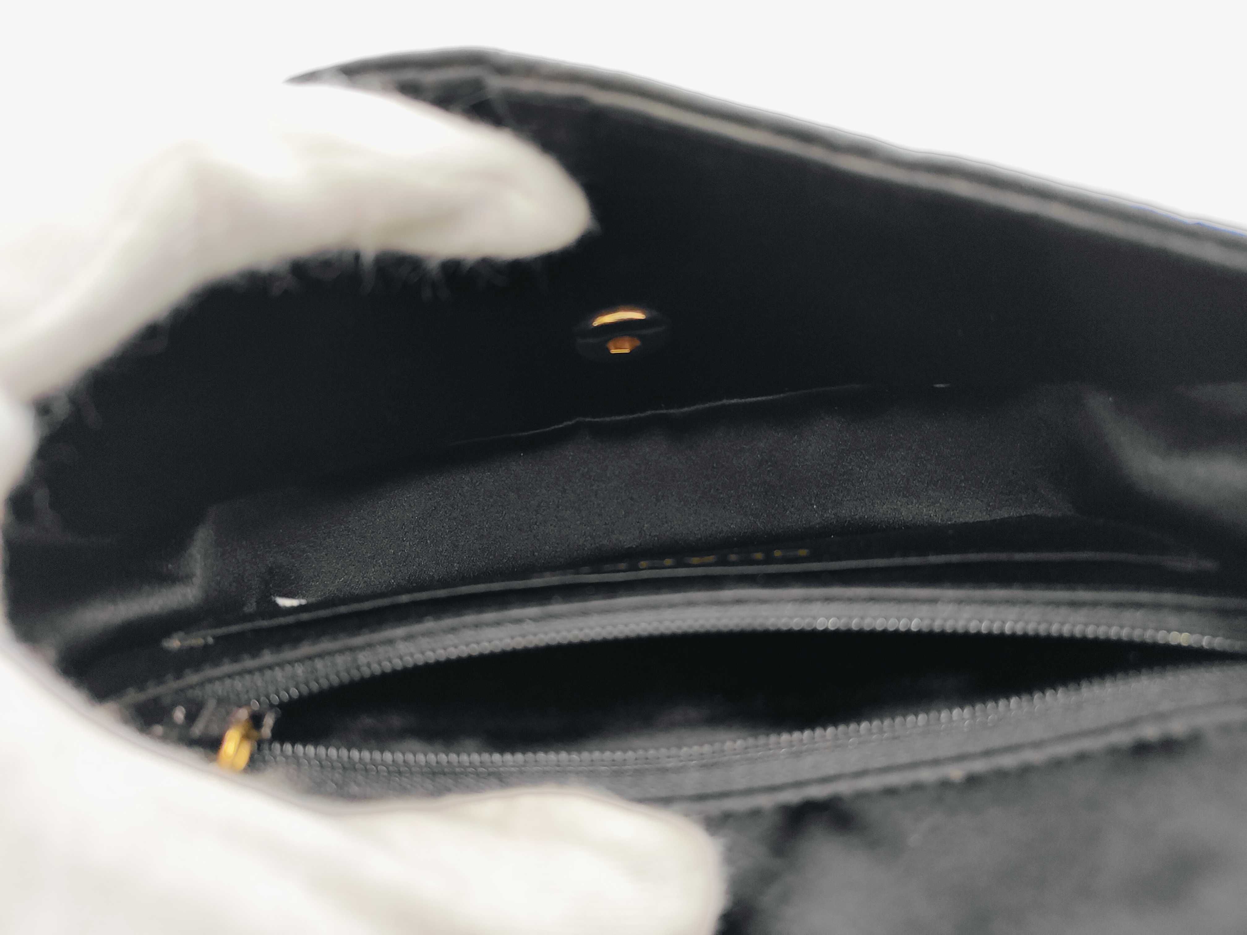 Diana Matelassé Coco Mark Satin Chain Shoulder Bag — view 8