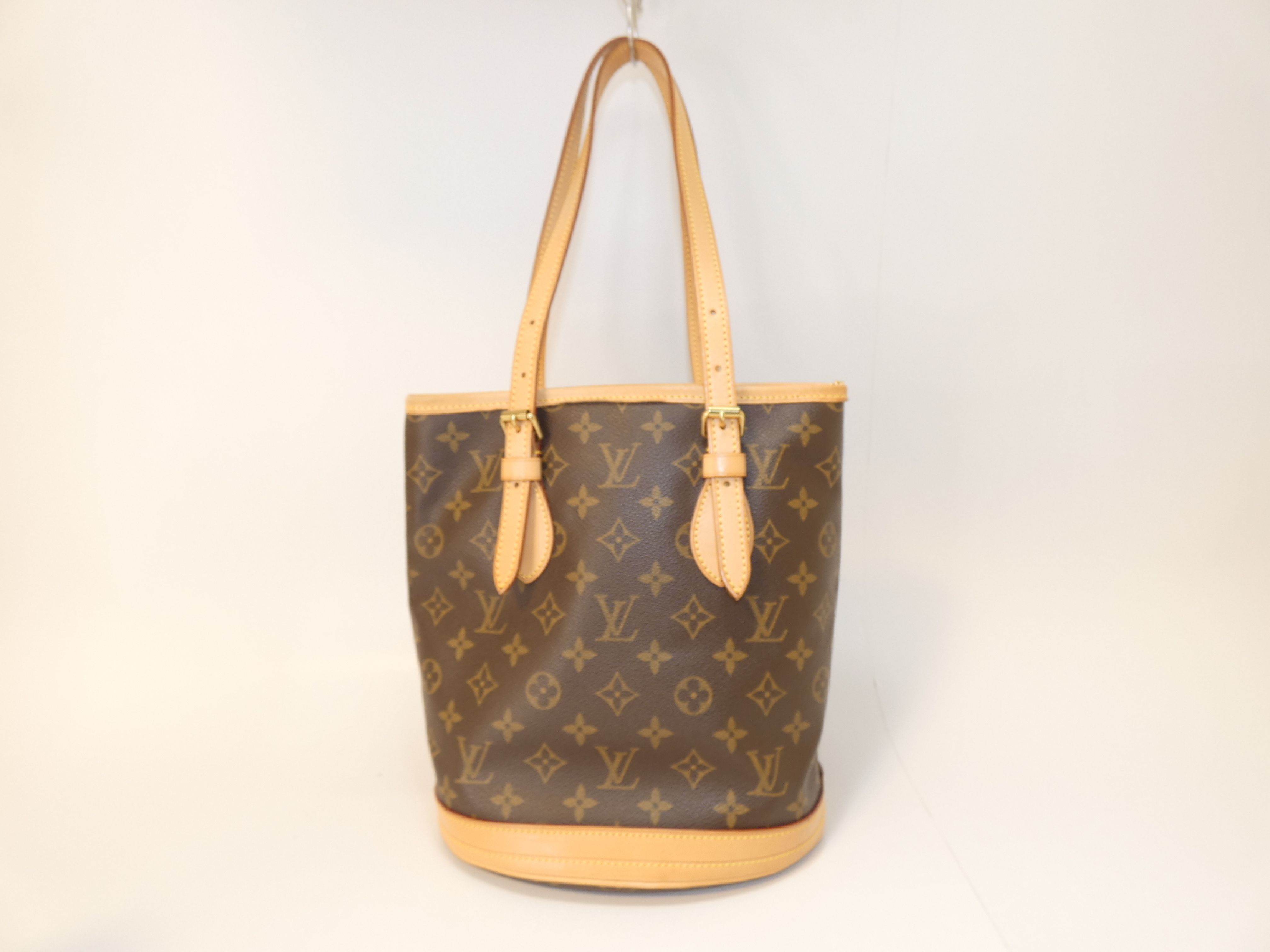 Bucket Monogram Tote Bag with Pouch — view 2