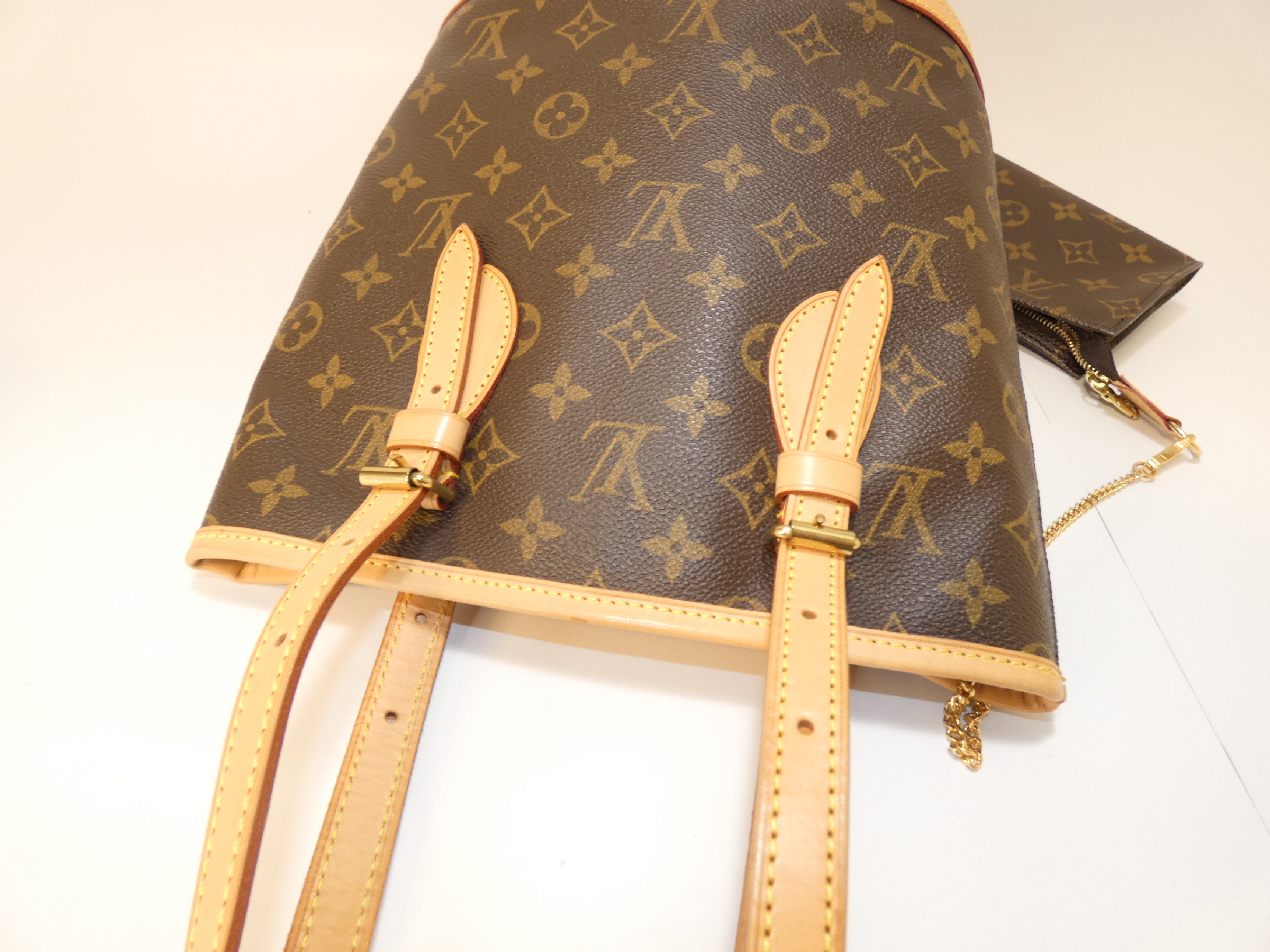 Bucket Monogram Tote Bag with Pouch — view 3