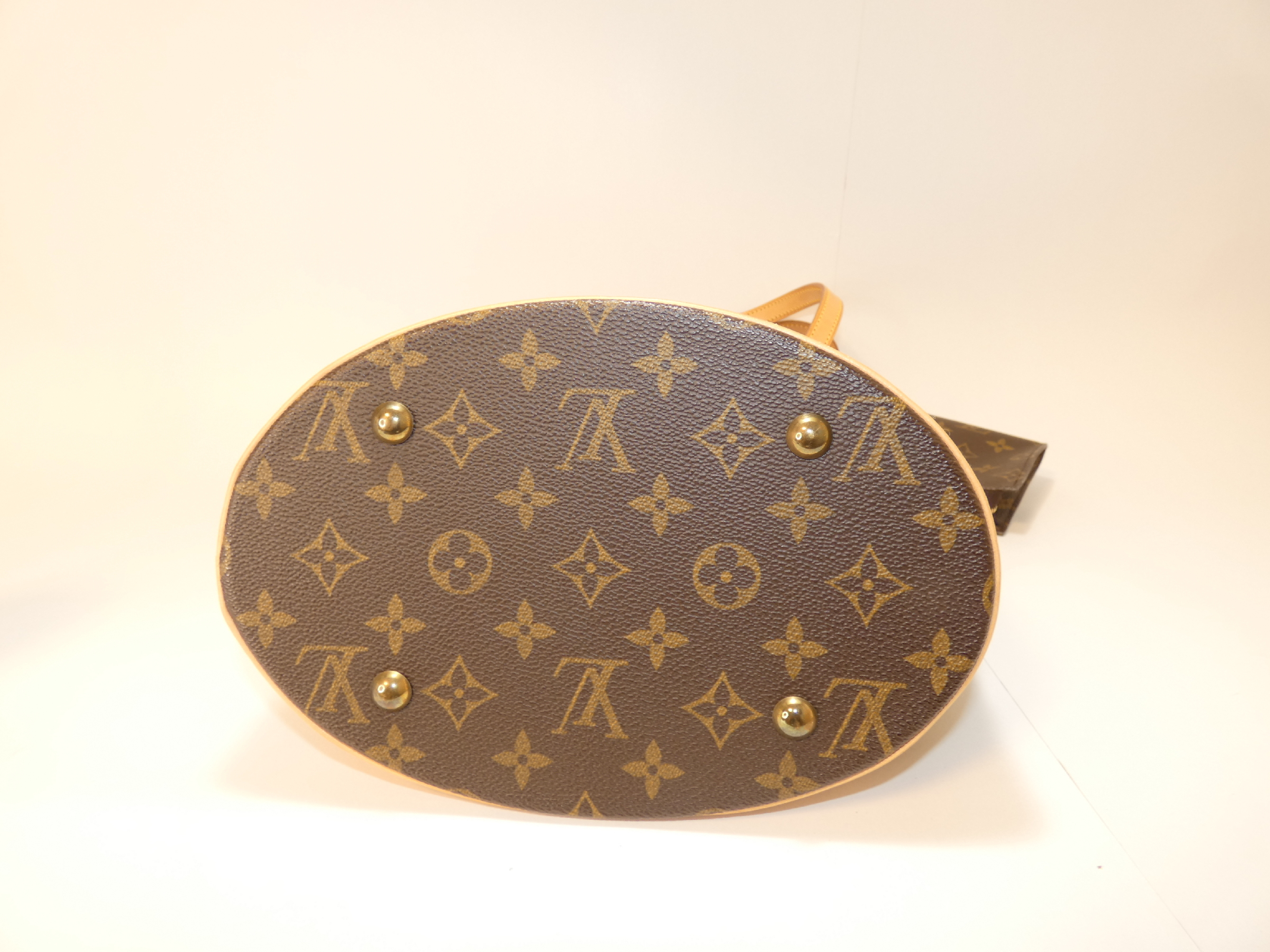 Bucket Monogram Tote Bag with Pouch — view 5