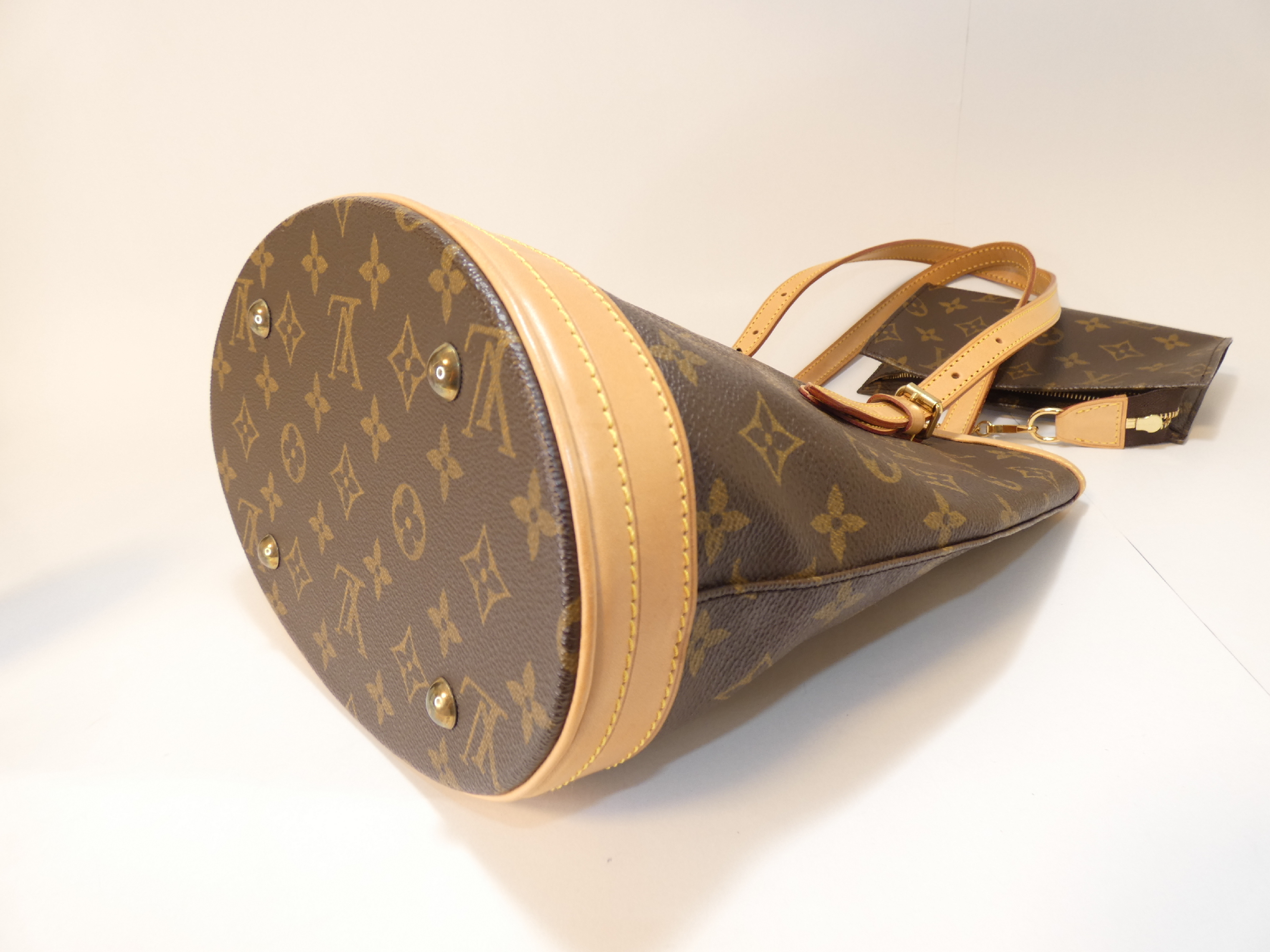 Bucket Monogram Tote Bag with Pouch — view 7