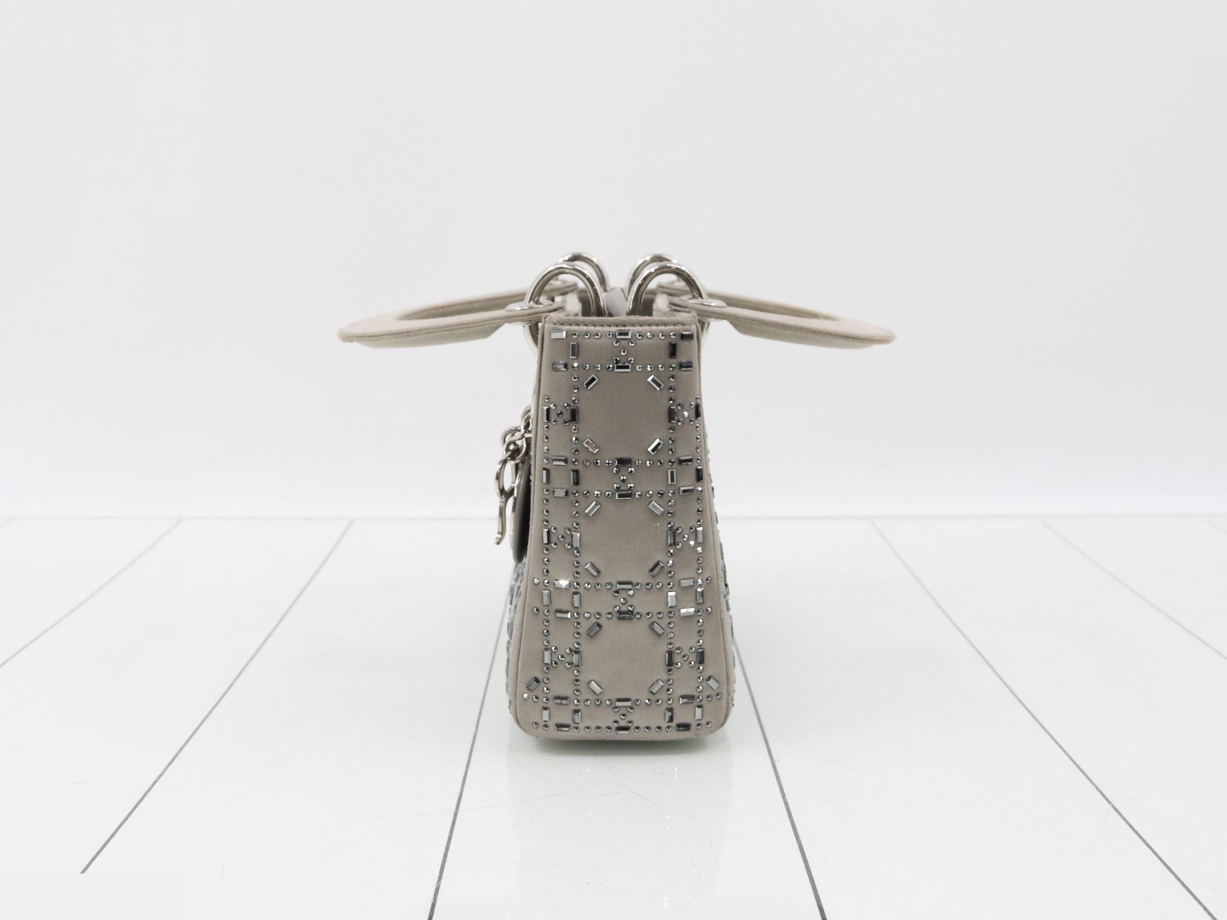 Lady Dior Studded Rhinestone 2-Way Handbag — view 3