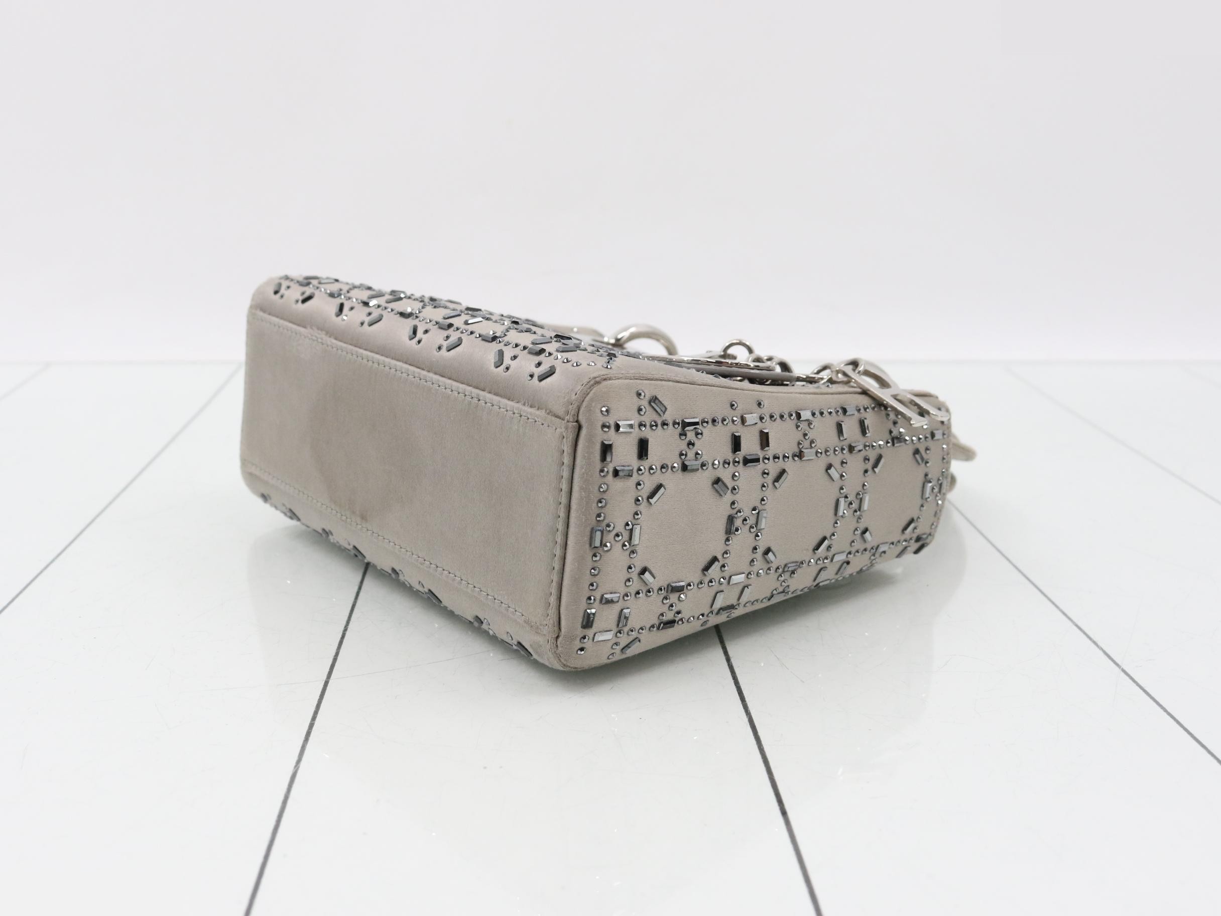 Lady Dior Studded Rhinestone 2-Way Handbag — view 6