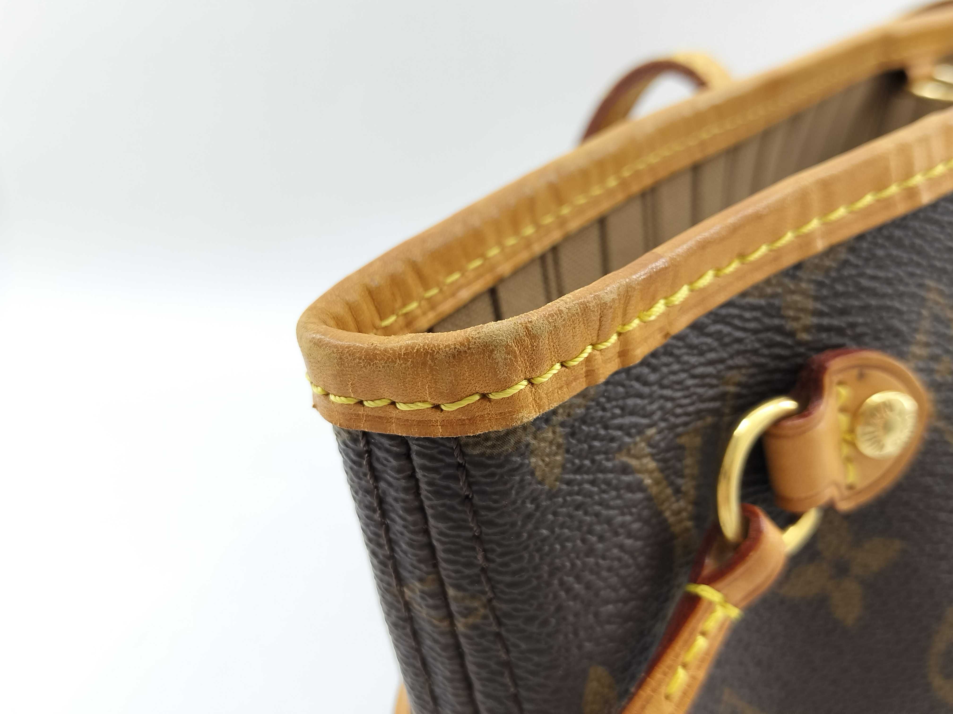 Monogram Neverfull PM M40155 VI3009 Brown Handbag — view 9