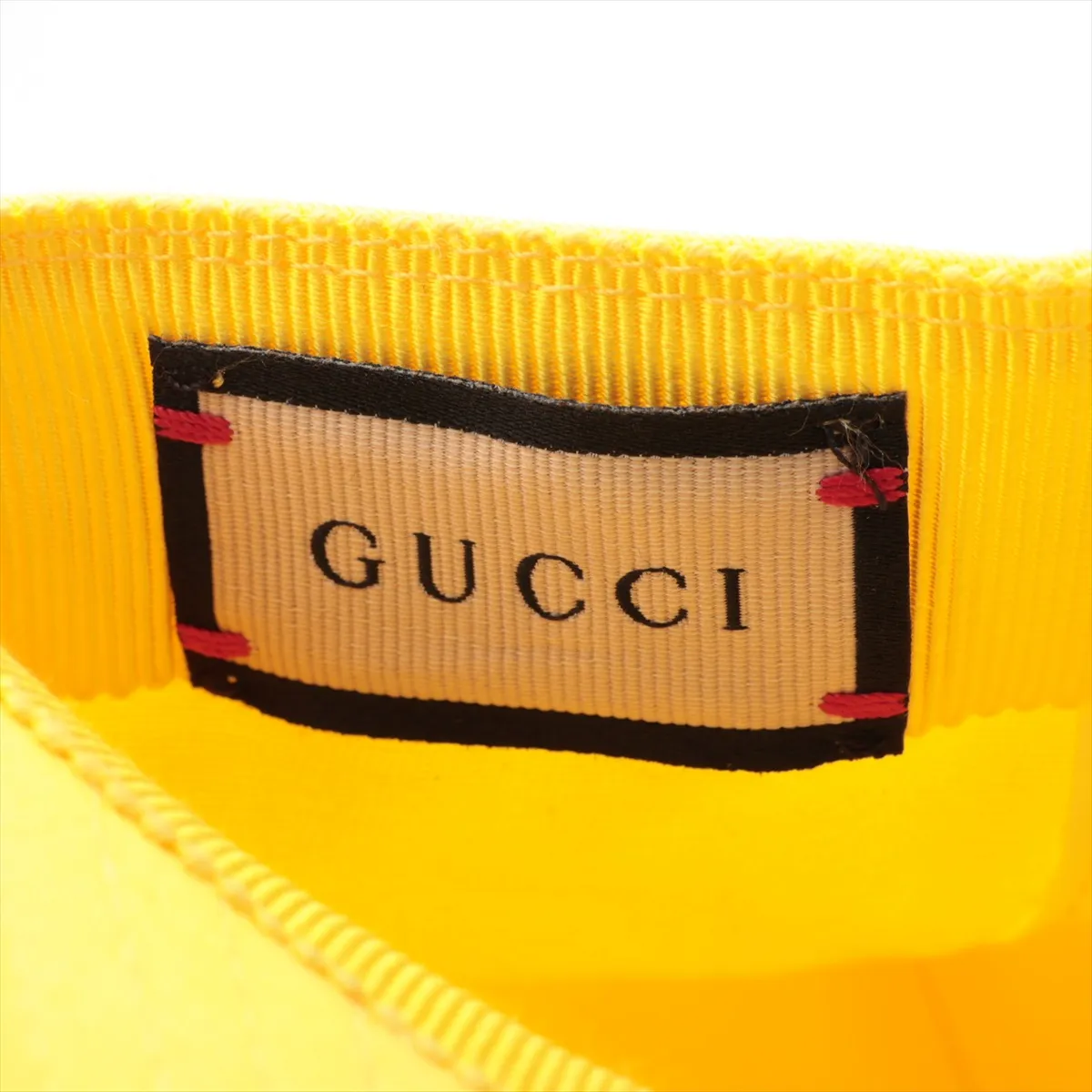 703207 Logo Cap, Size L, Cotton, Yellow. Shows wear, — view 5