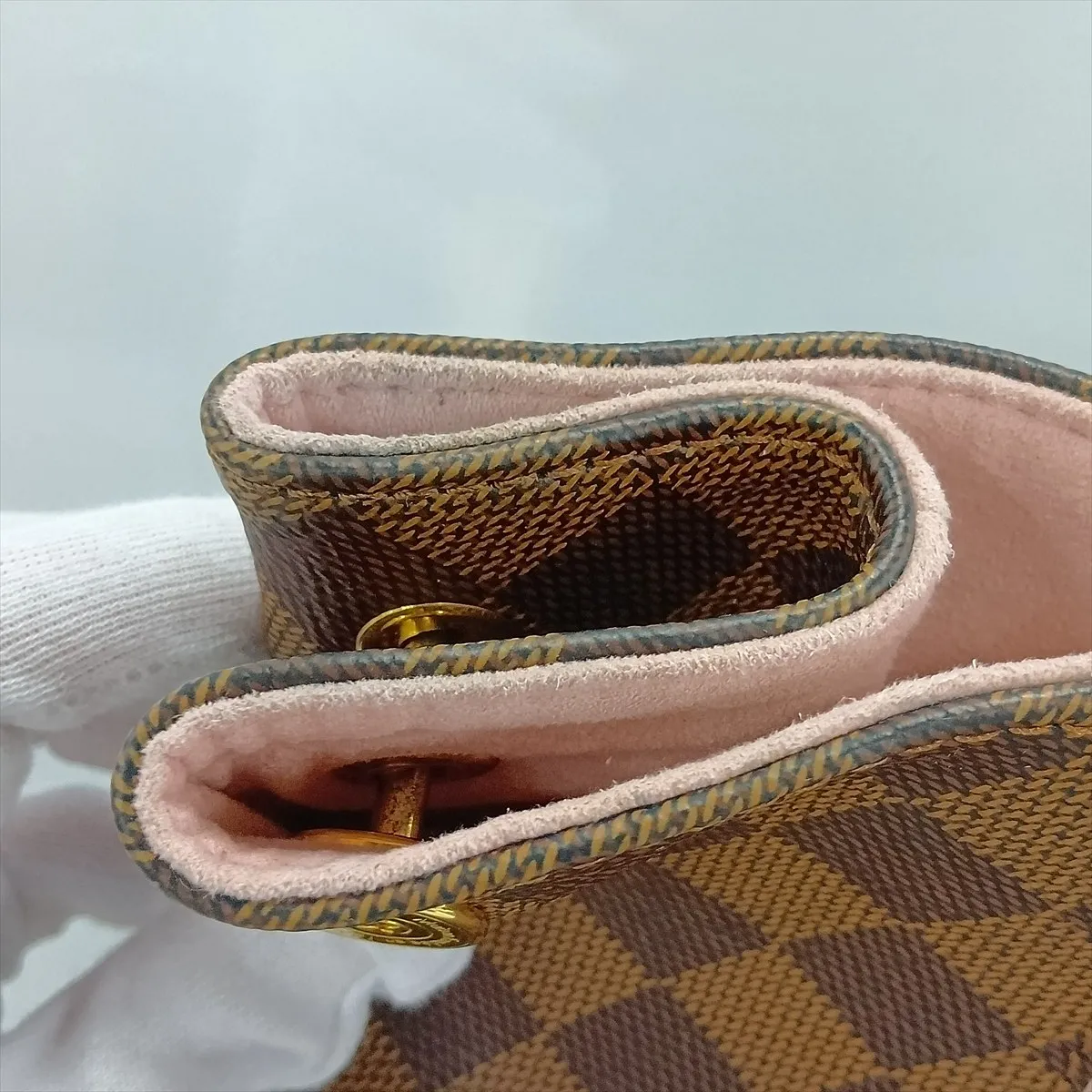Damier Caïssa Hobo N41556 SR5105 Brown (Charm strap torn) — view 13