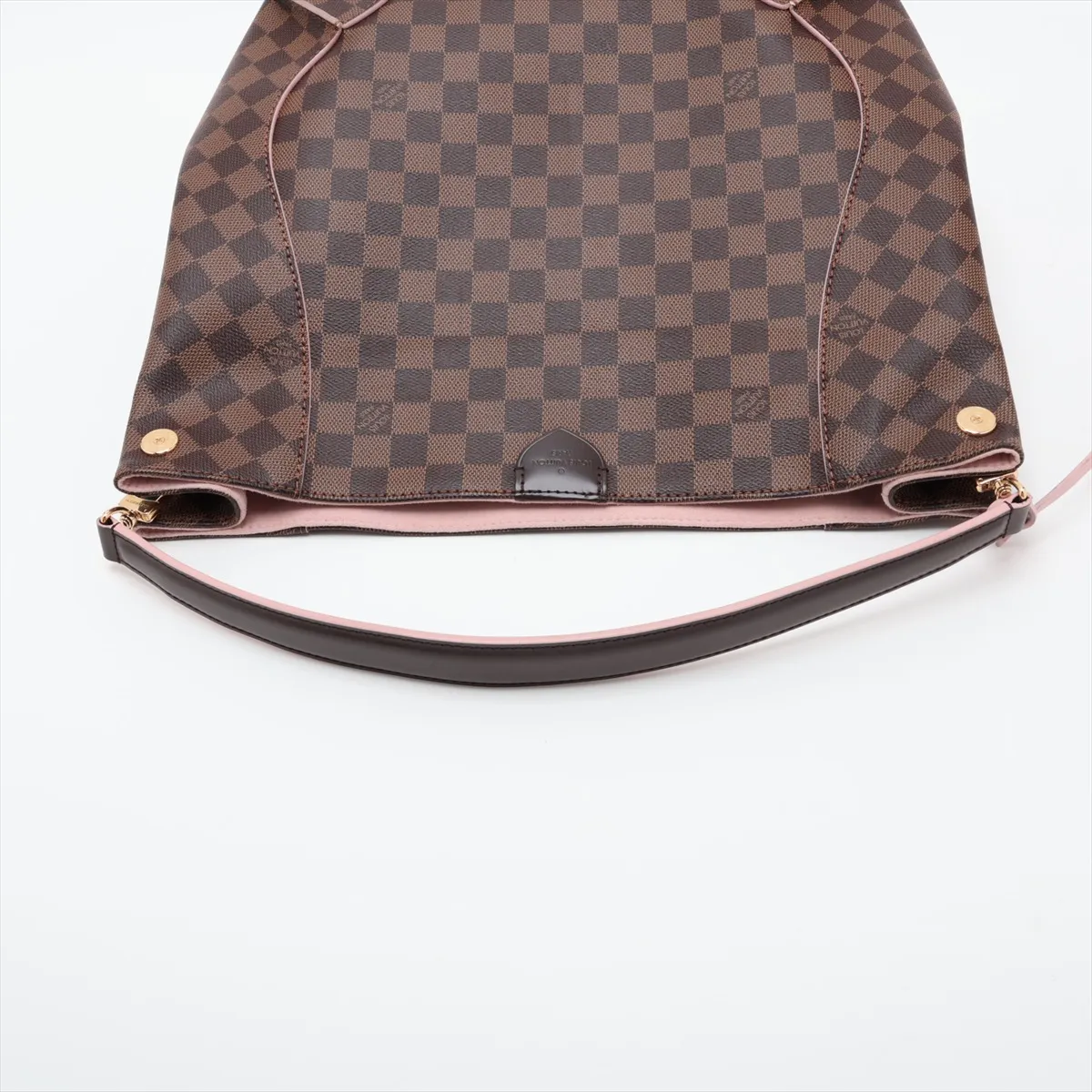 Damier Caïssa Hobo N41556 SR5105 Brown (Charm strap torn) — view 5