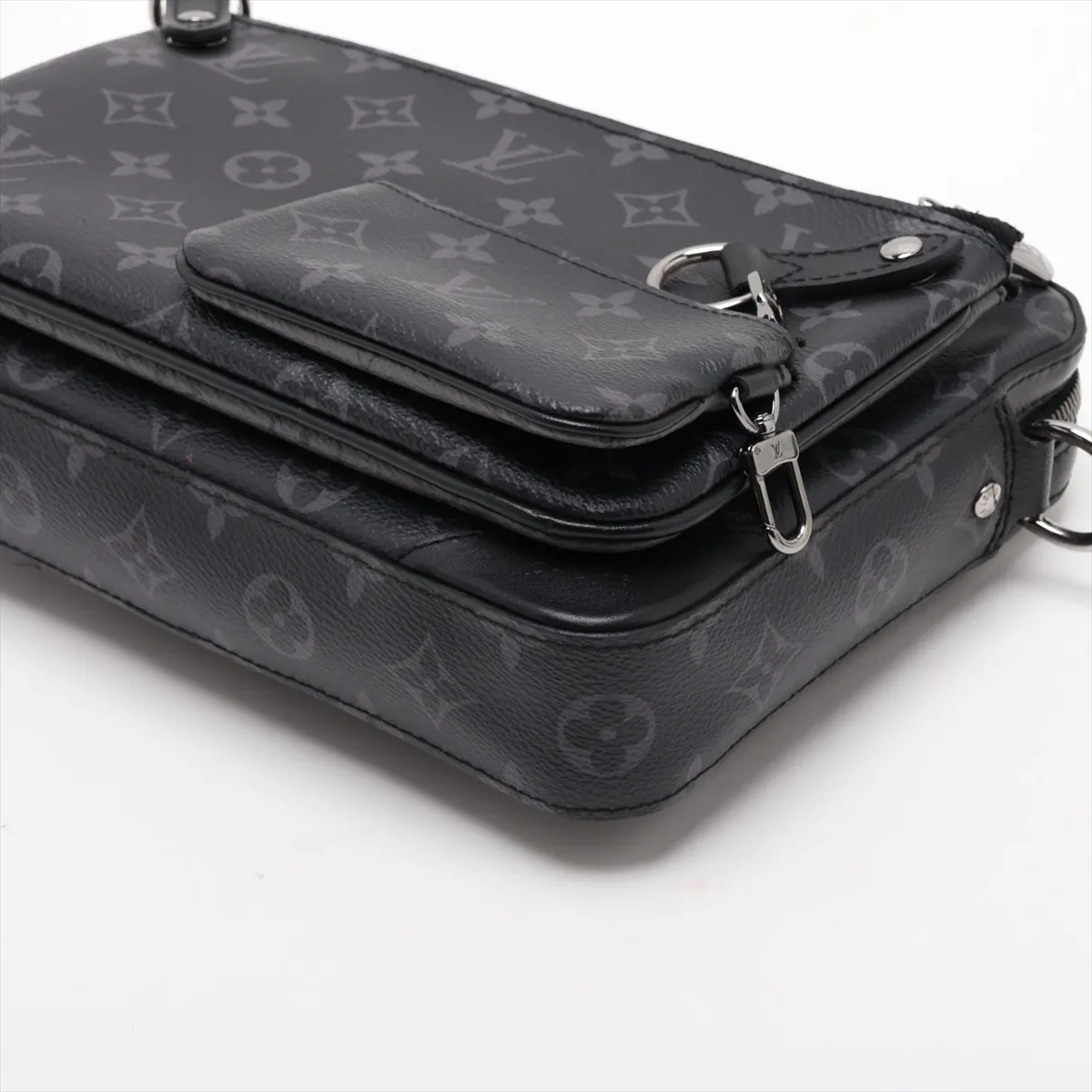 Monogram Eclipse Trio Messenger M69443 Black (RFID detected) — view 5