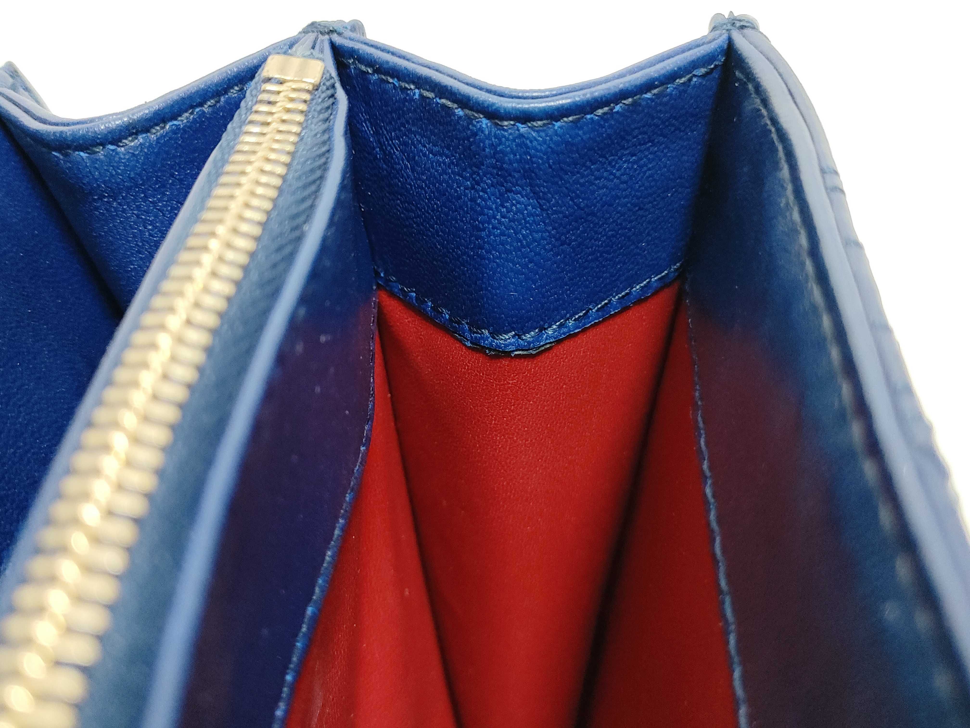 ID- Blue Quilted Scaglie Cow Skin Medium Serpenti Forever Shoulder Bag — view 9