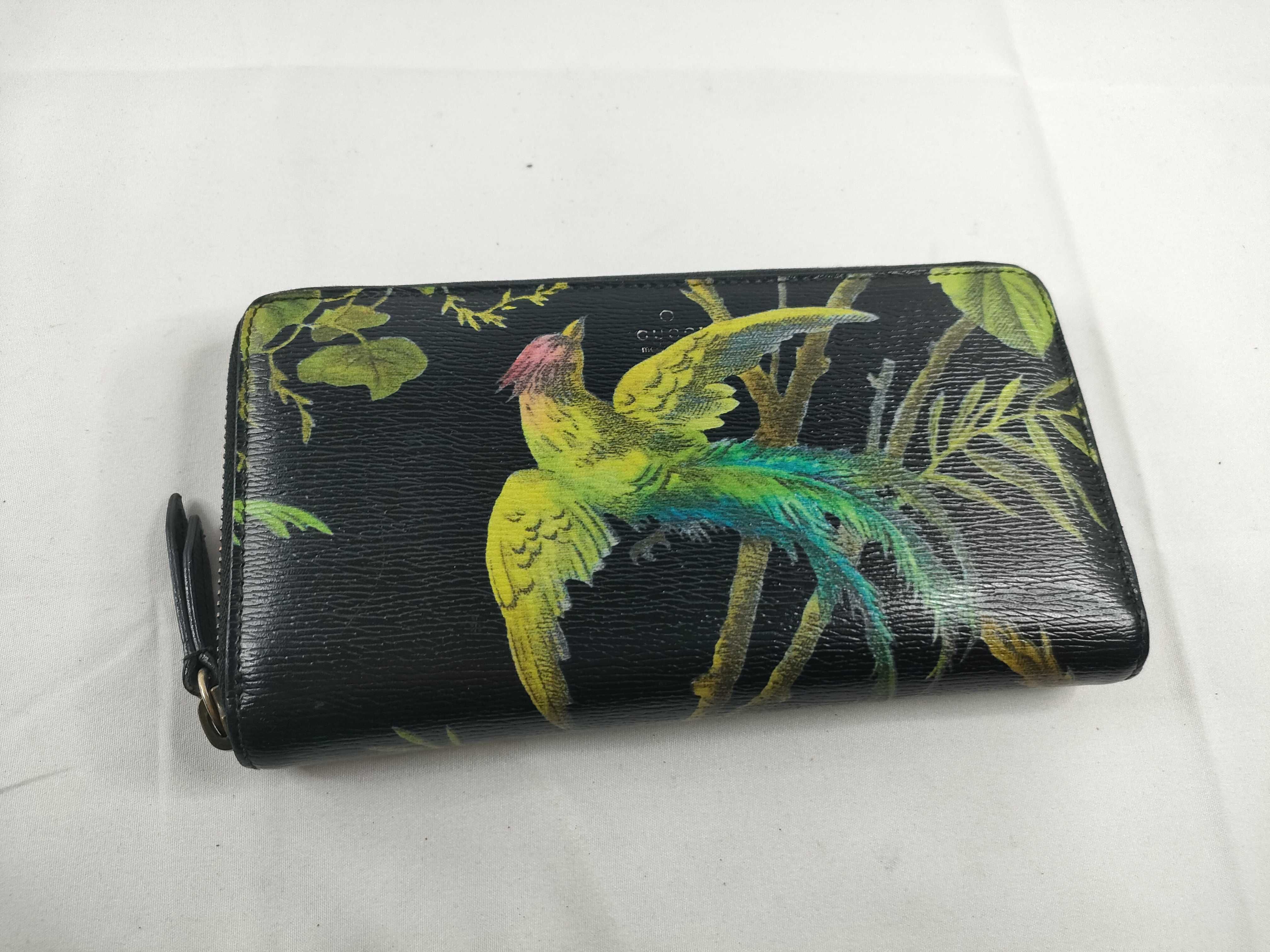 Tropical Unisex Long Wallet, Black, S000546