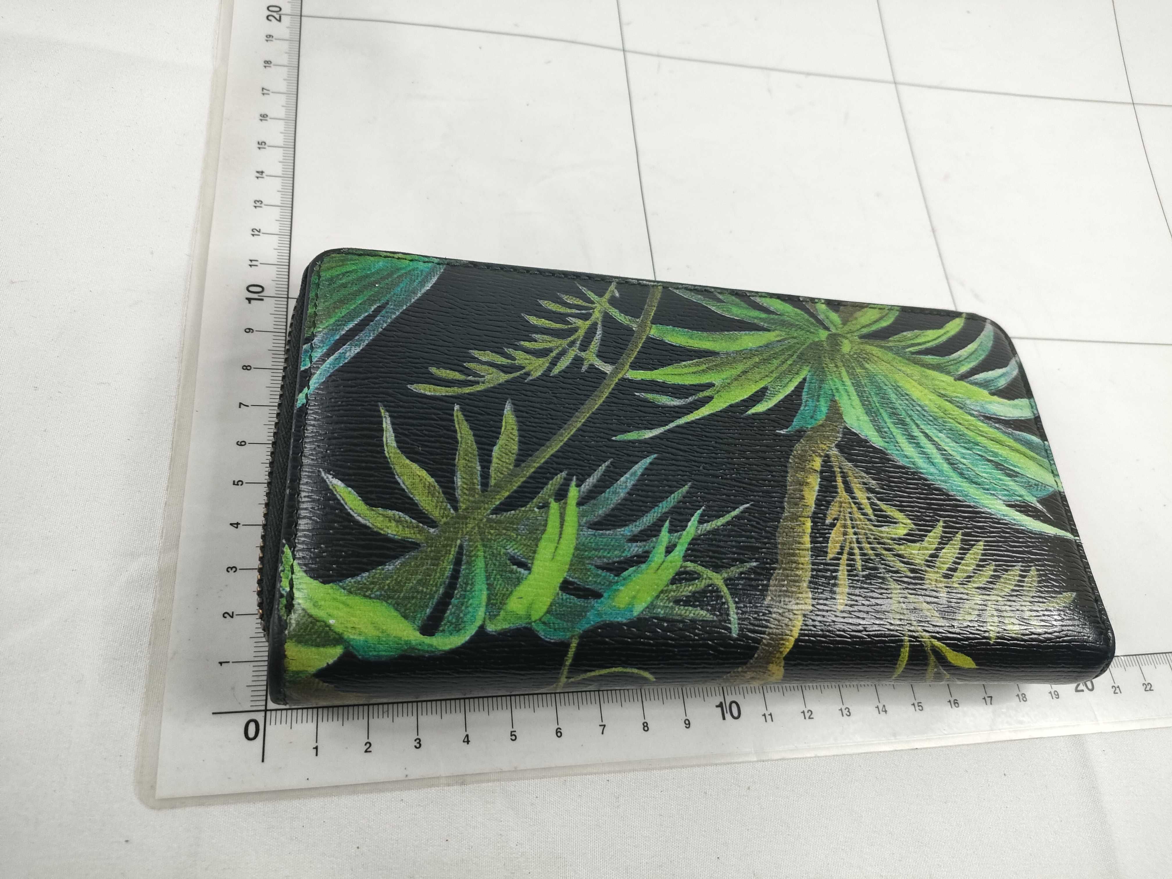 Tropical Unisex Long Wallet, Black, S000546 — view 2