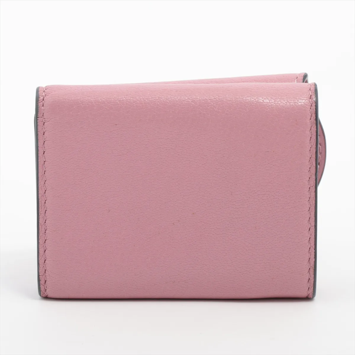 Saddle Leather Compact Wallet Pink — view 2