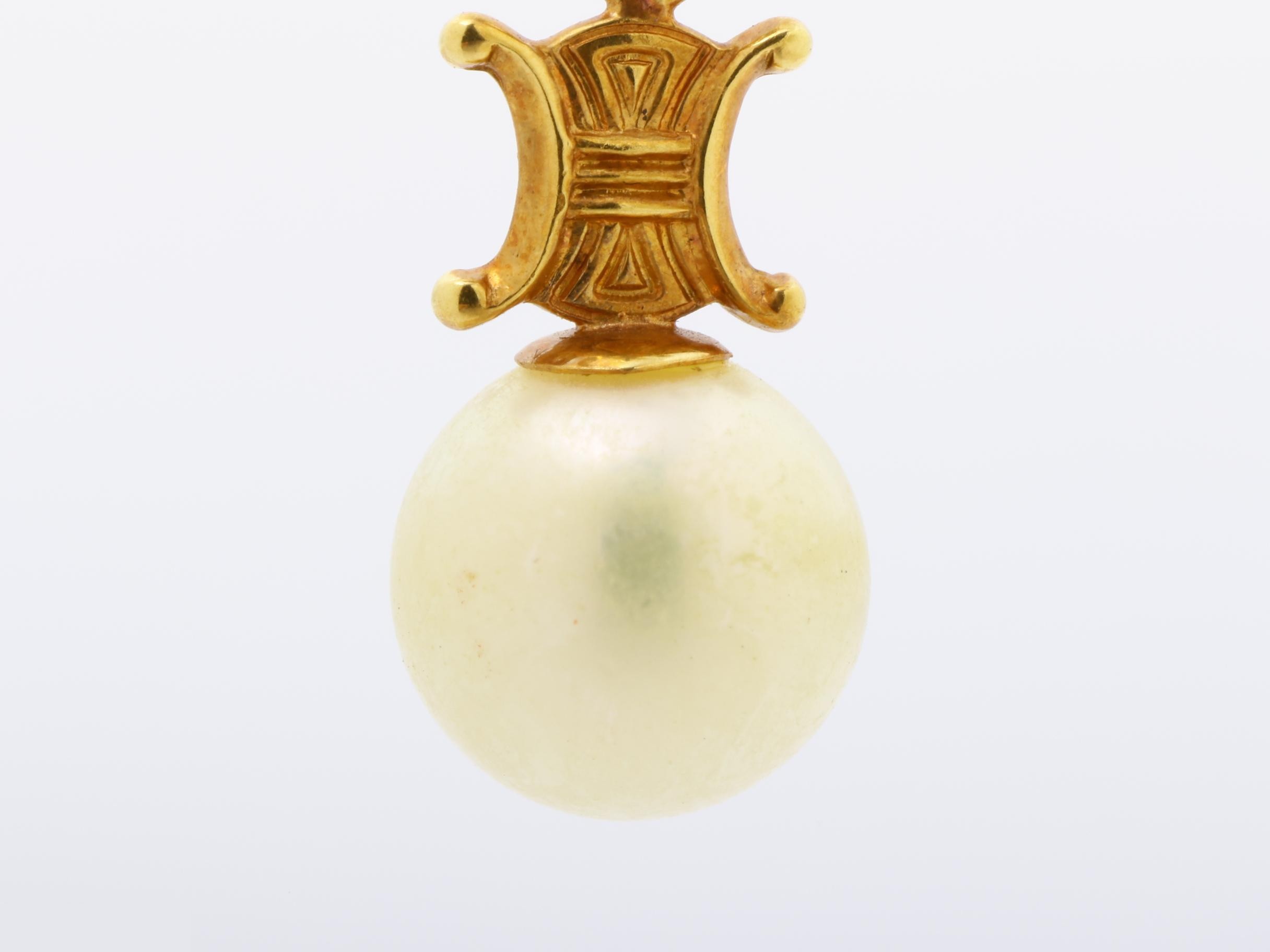 K18 750 YG Top, Pearl, Approx. 7.4mm, 1.0g — view 2