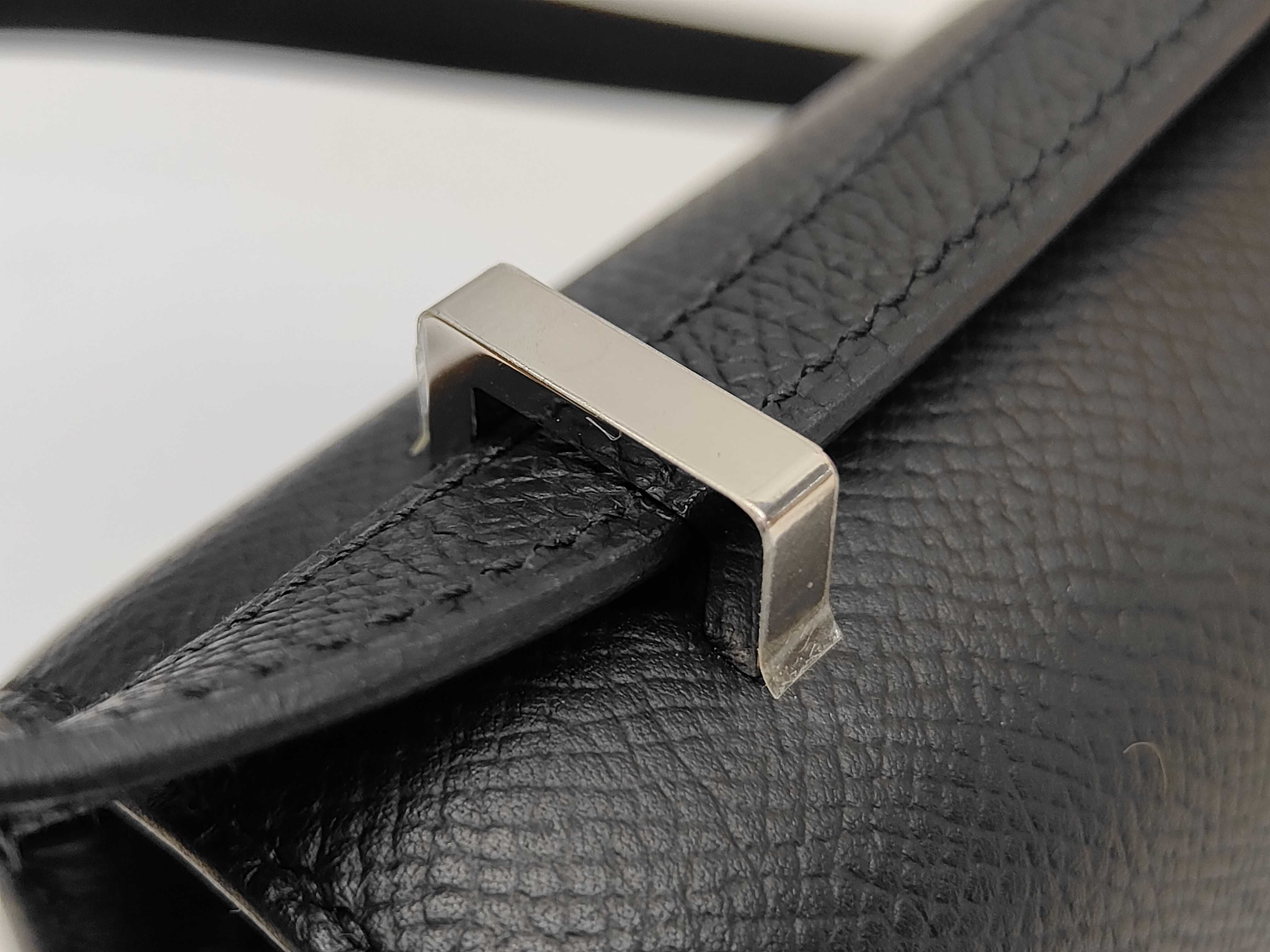 Constance 18 Miroir Epsom Black Silver Hardware K Stamp Shoulder Bag — view 13