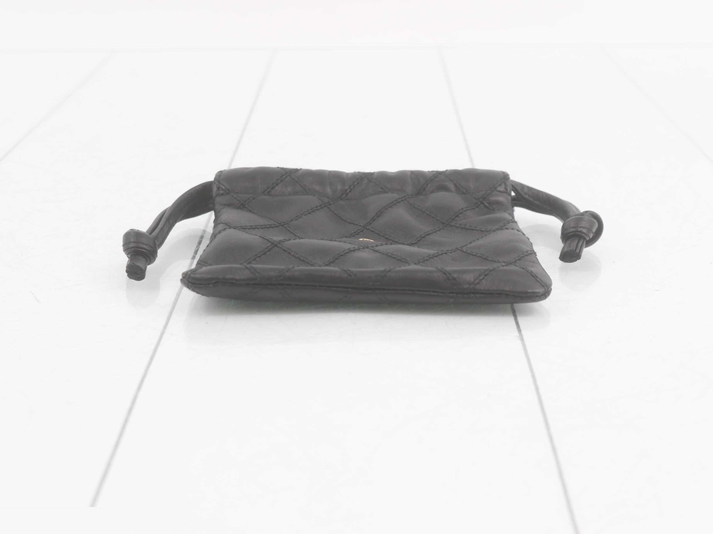 Matelassé Coco Mark Drawstring Bag — view 3