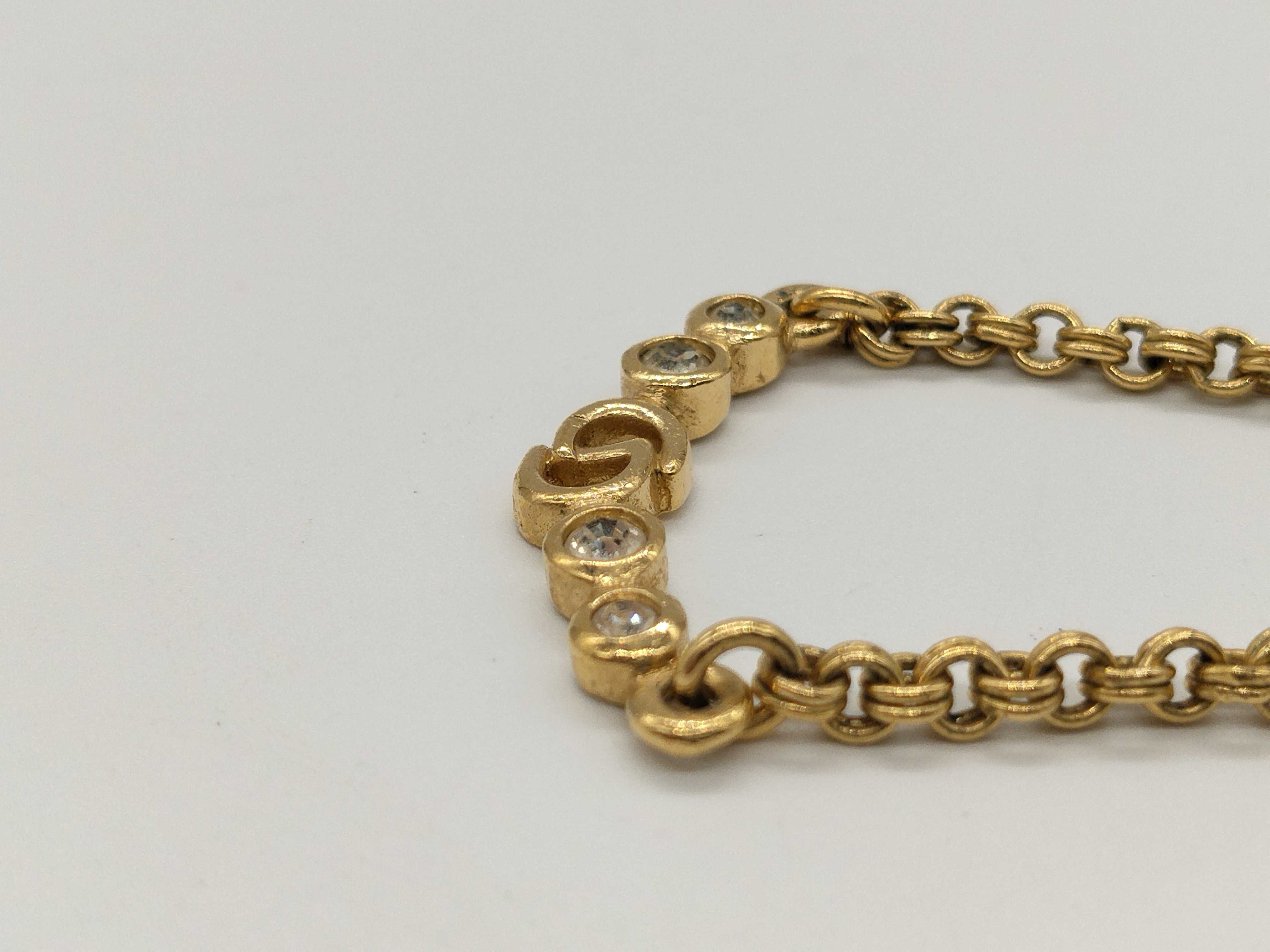 CD 4P Rhinestone Necklace — view 3