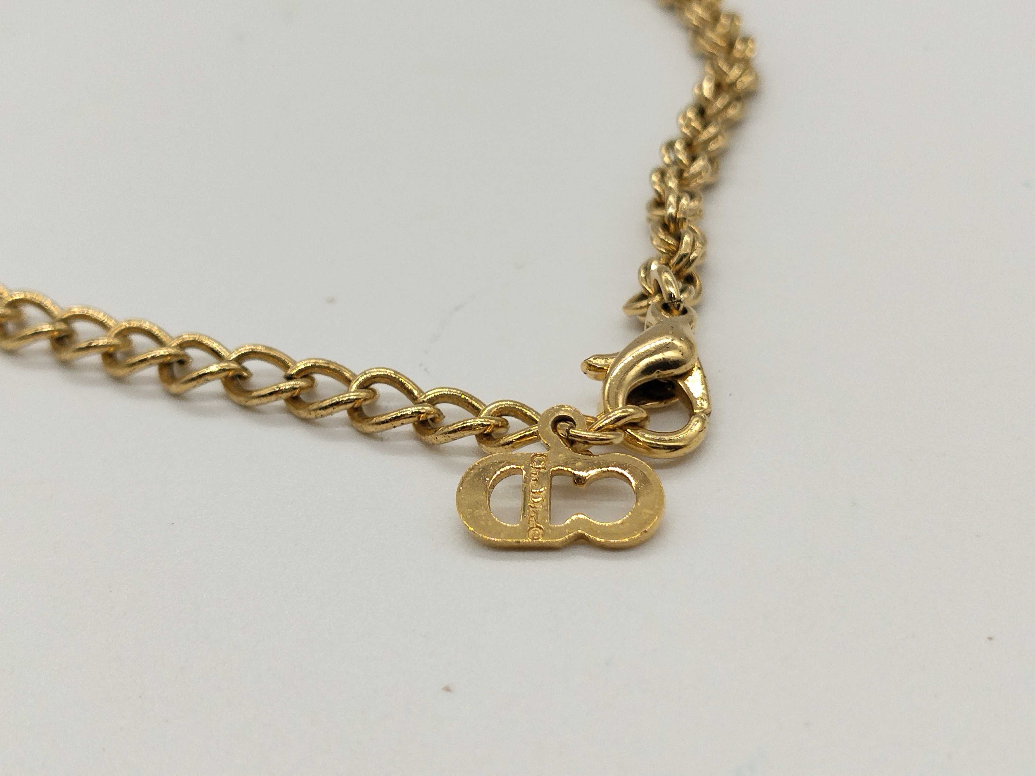 CD 4P Rhinestone Necklace — view 6
