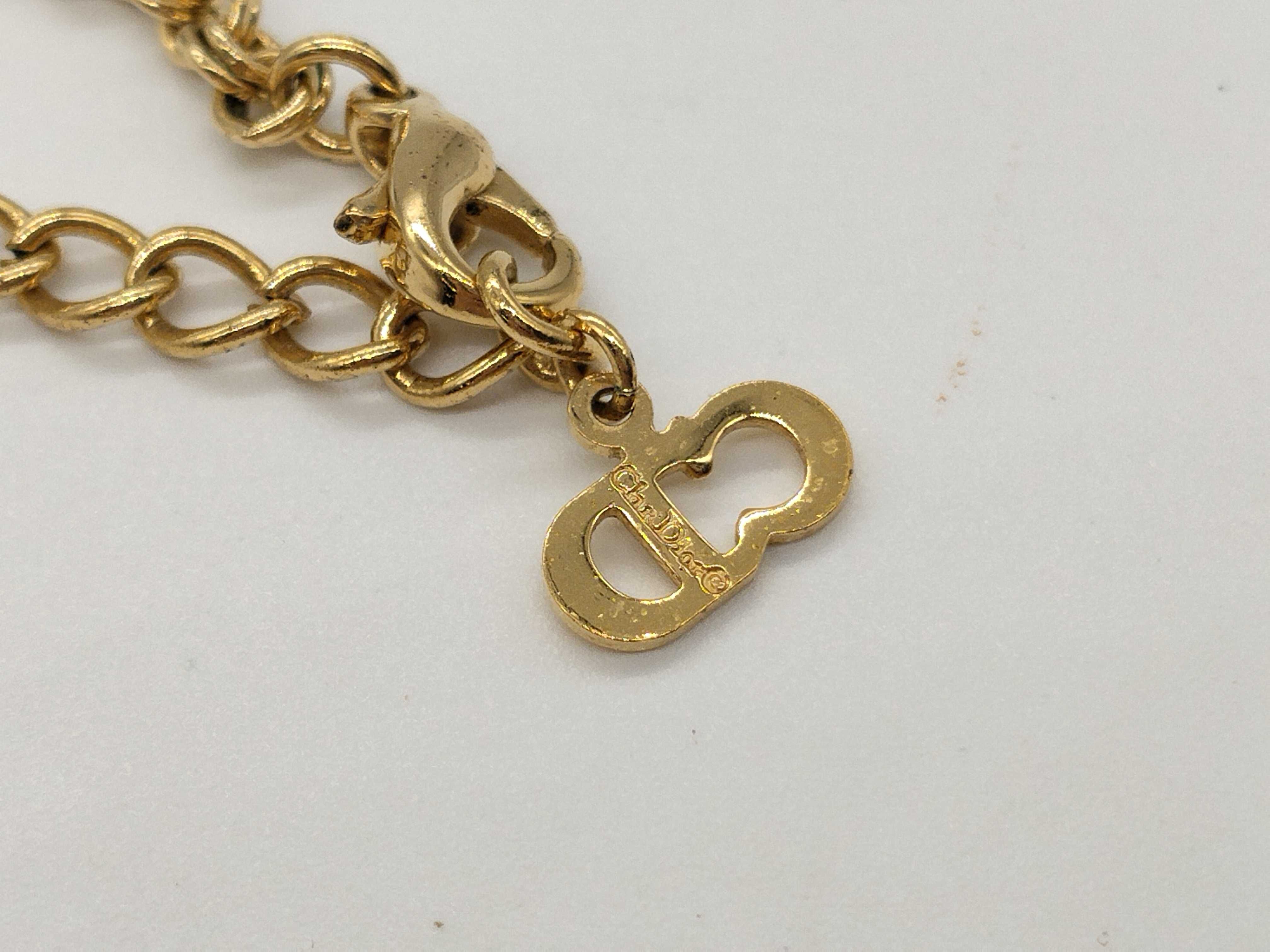 CD 4P Rhinestone Necklace — view 7