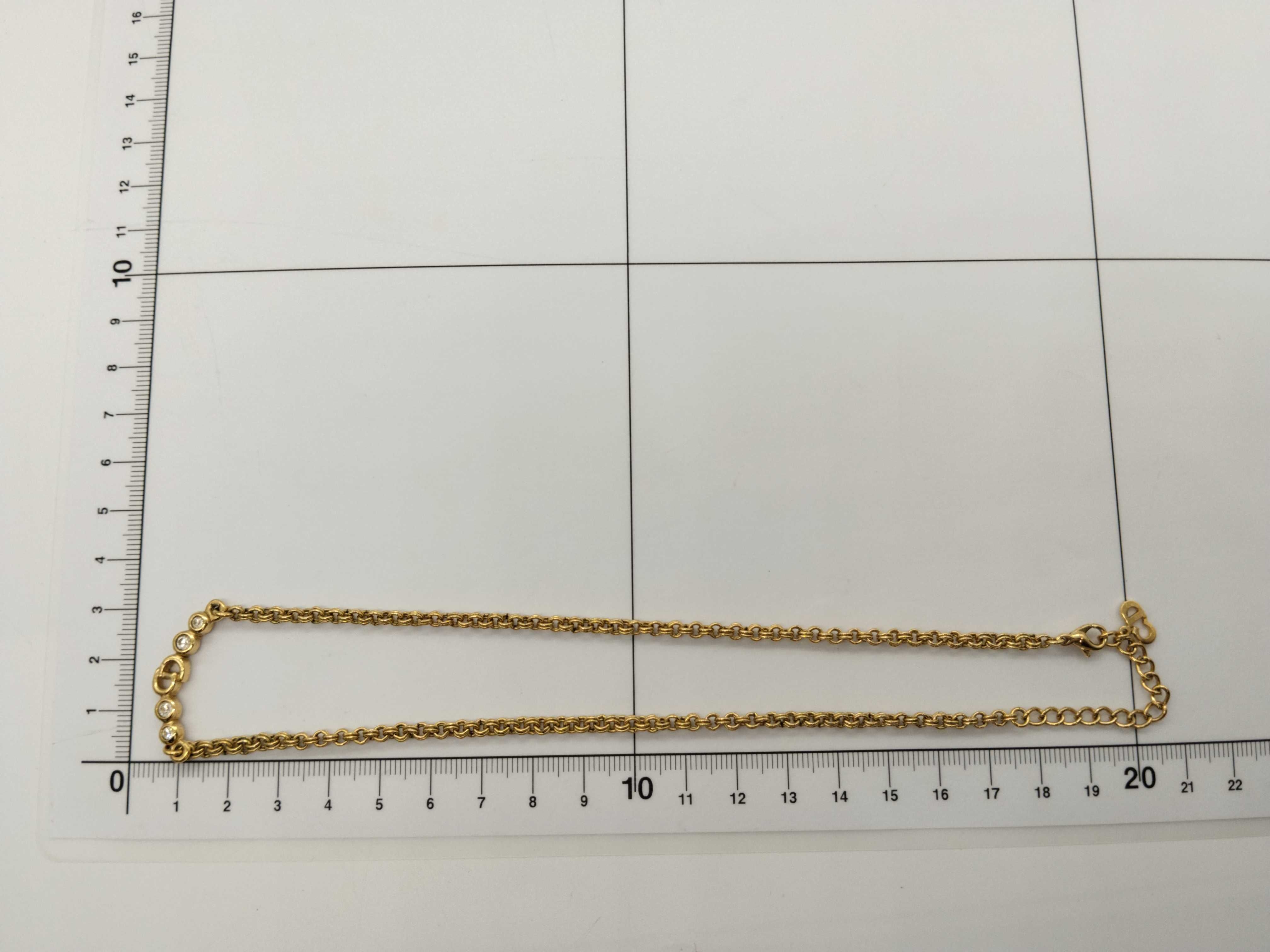 CD 4P Rhinestone Necklace — view 8