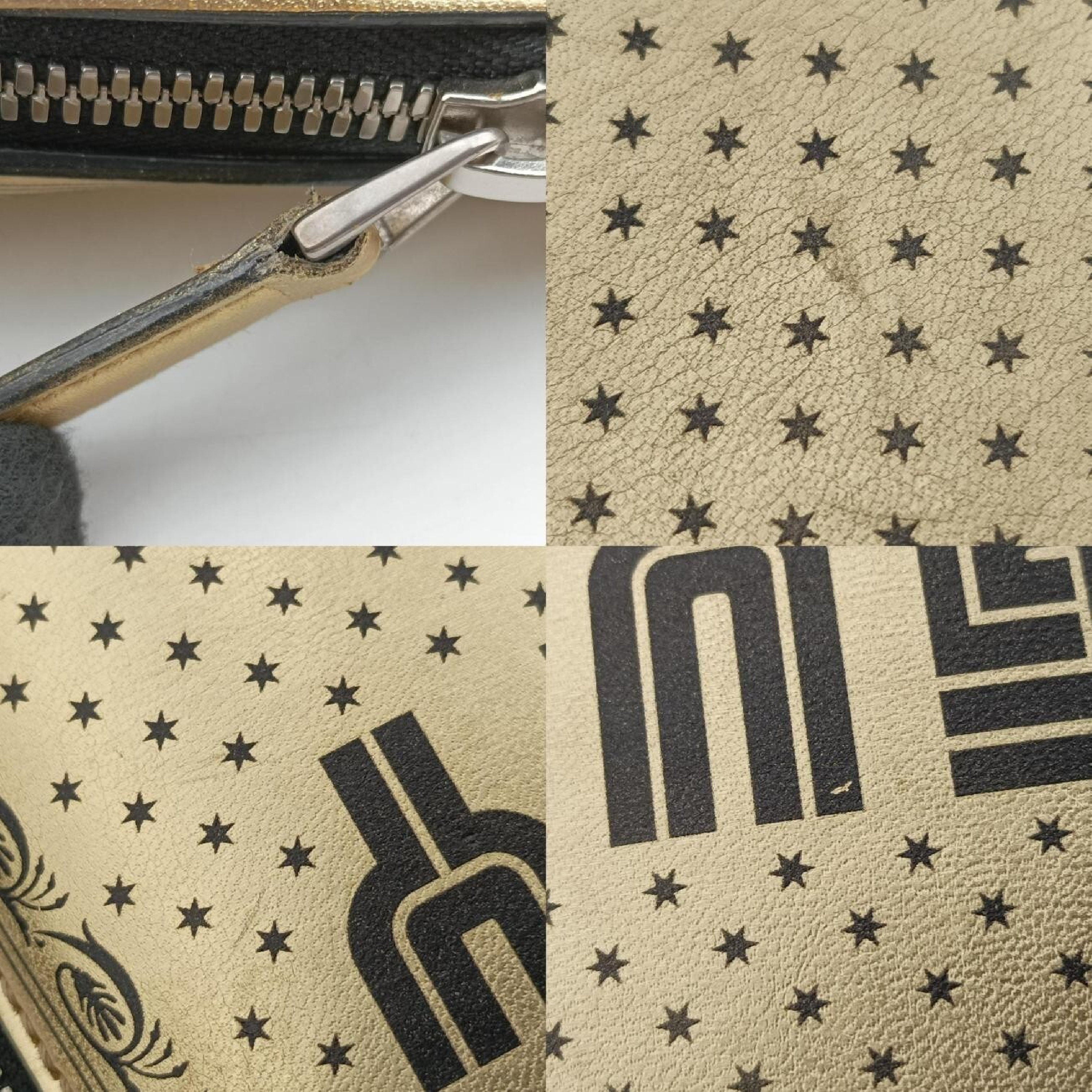 x Sega Collaboration GUCCY Print Gold Leather Shoulder Bag 511189 F024704930 — view 10