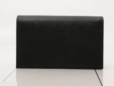 Saffiano card case, unused, stored item.