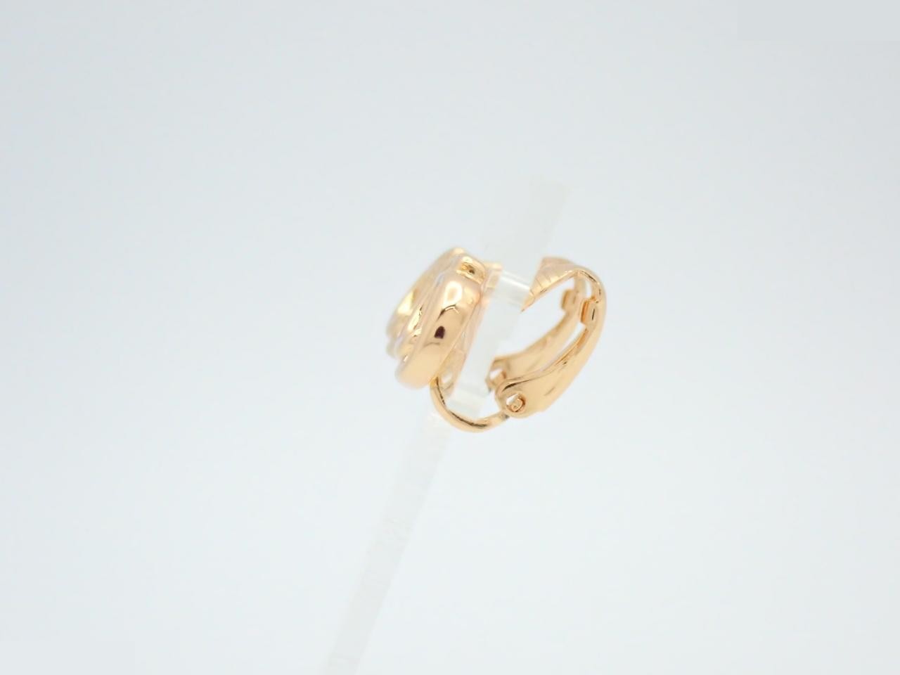 Earrings with CD logo, GP (Gold Plated) color — view 3